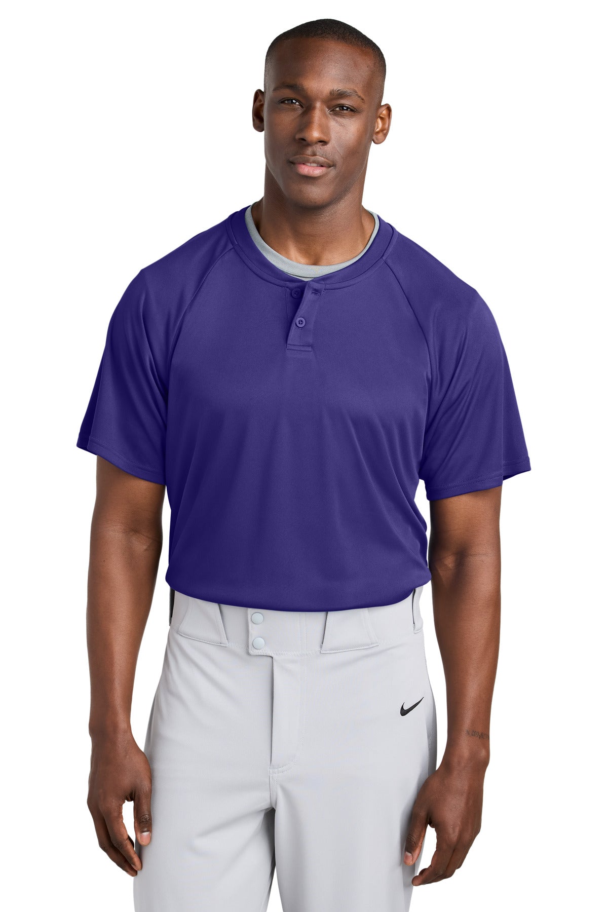 Sport-TekÂ® PosiChargeÂ® Competitorâ„¢ 2-Button Henley ST359