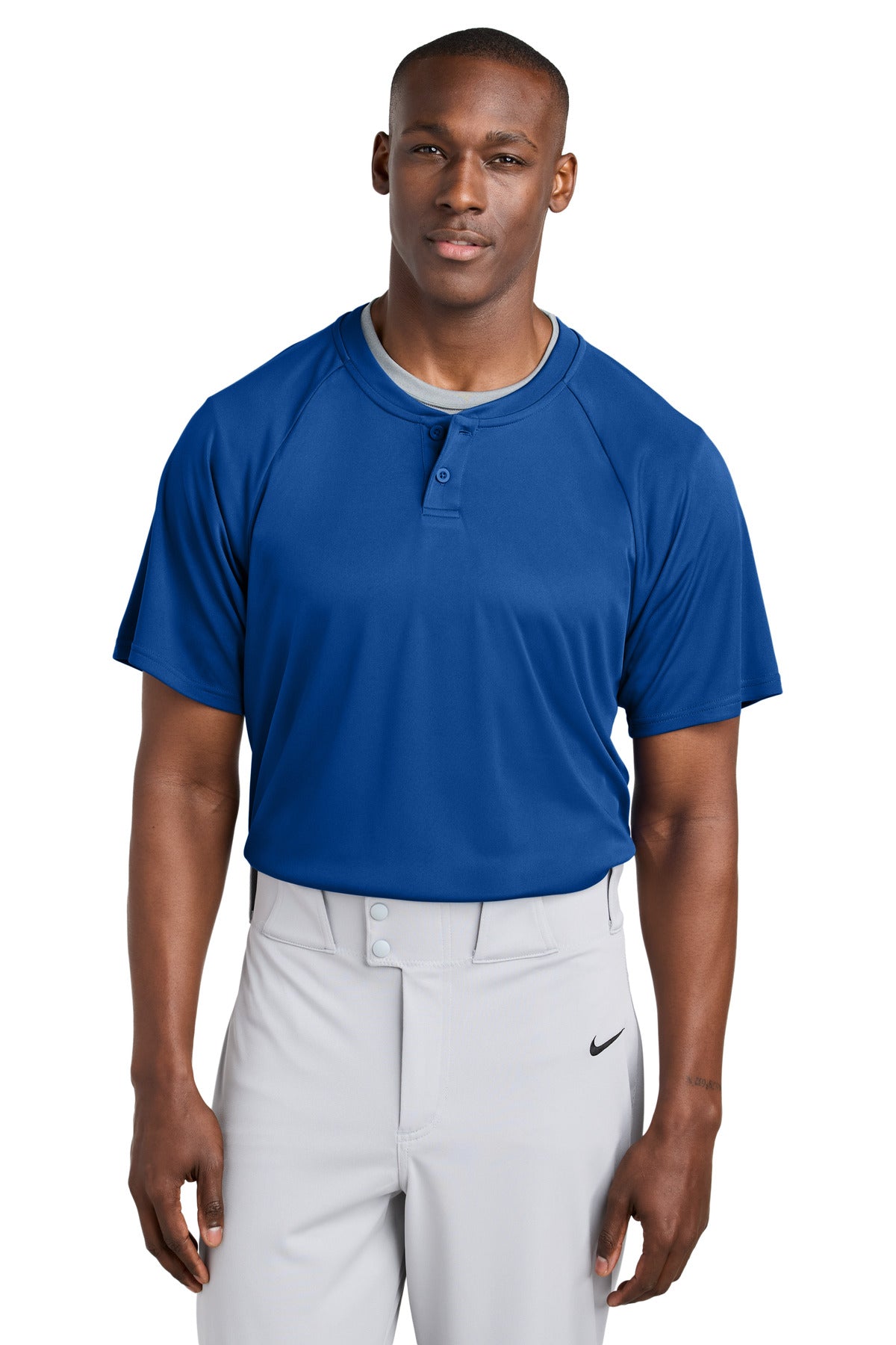 Sport-TekÂ® PosiChargeÂ® Competitorâ„¢ 2-Button Henley ST359