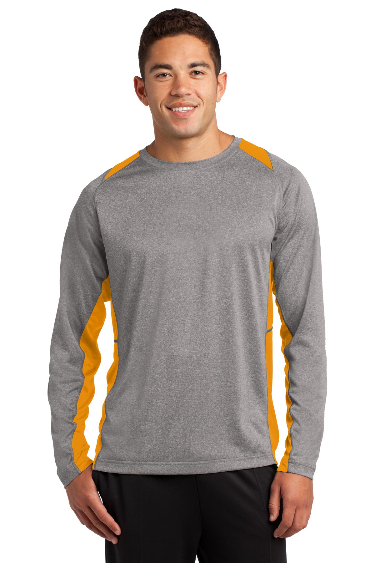 Sport-Tek? Long Sleeve Heather Colorblock Contender? Tee. ST361LS