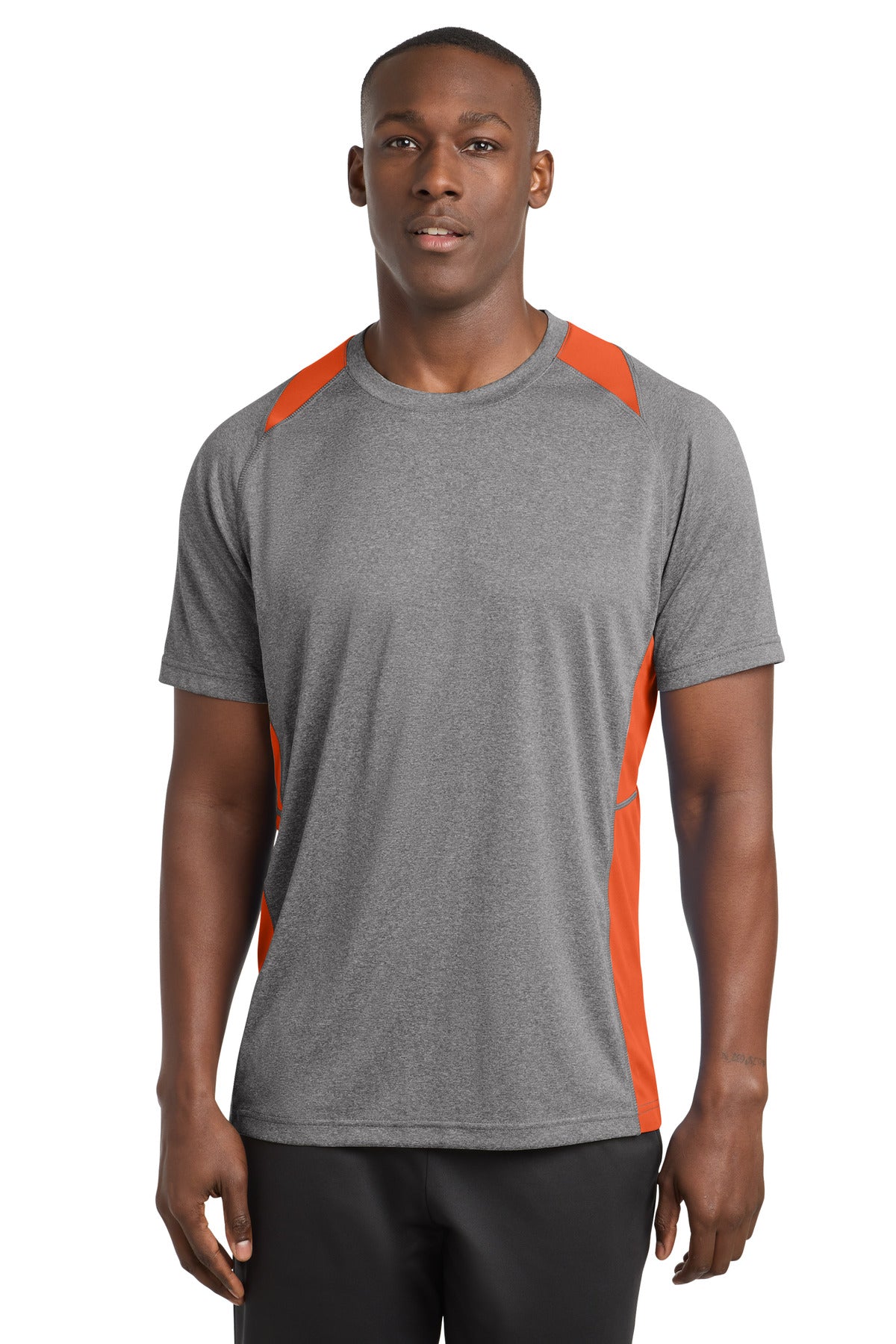 Sport-Tek?? Heather Colorblock Contenderƒ?› Tee. ST361