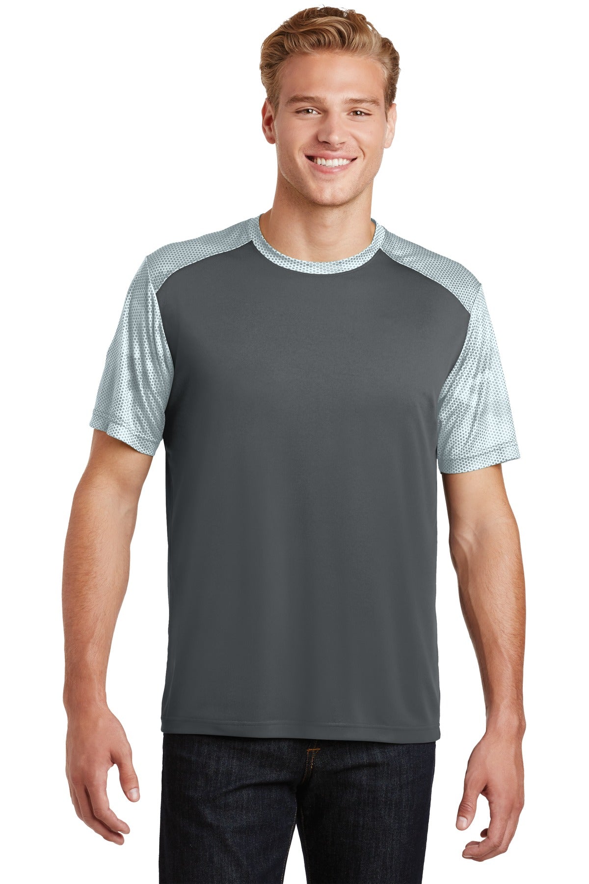 Sport-Tek? CamoHex Colorblock Tee. ST371