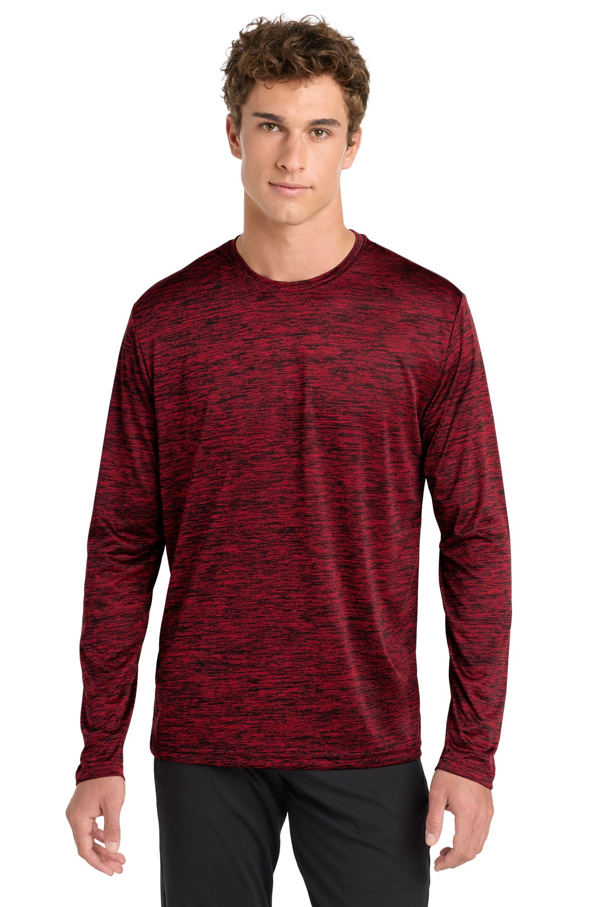Sport-Tek Â® PosiCharge Â® Long Sleeve Electric Heather Tee. ST390LS
