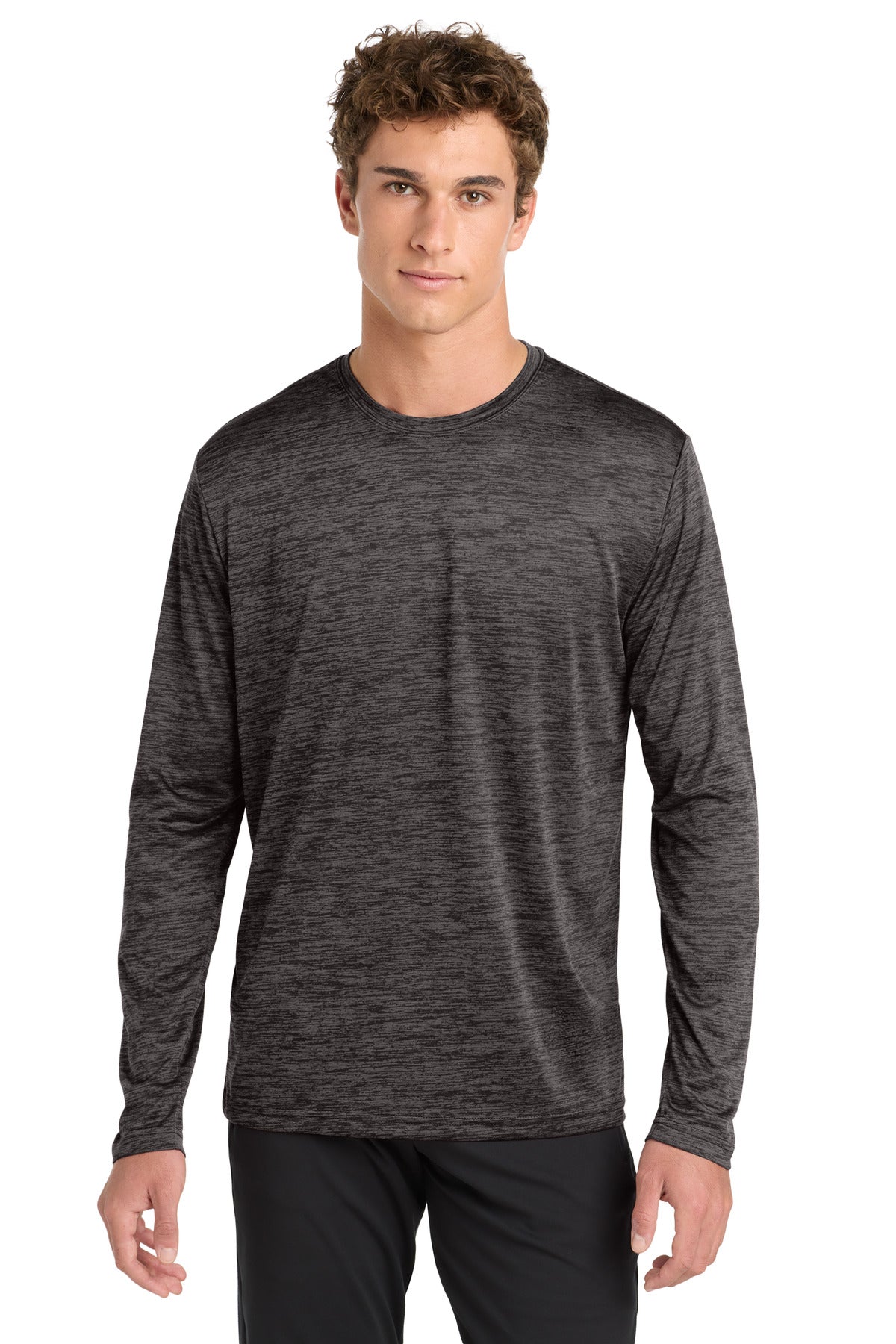 Sport-Tek Â® PosiCharge Â® Long Sleeve Electric Heather Tee. ST390LS