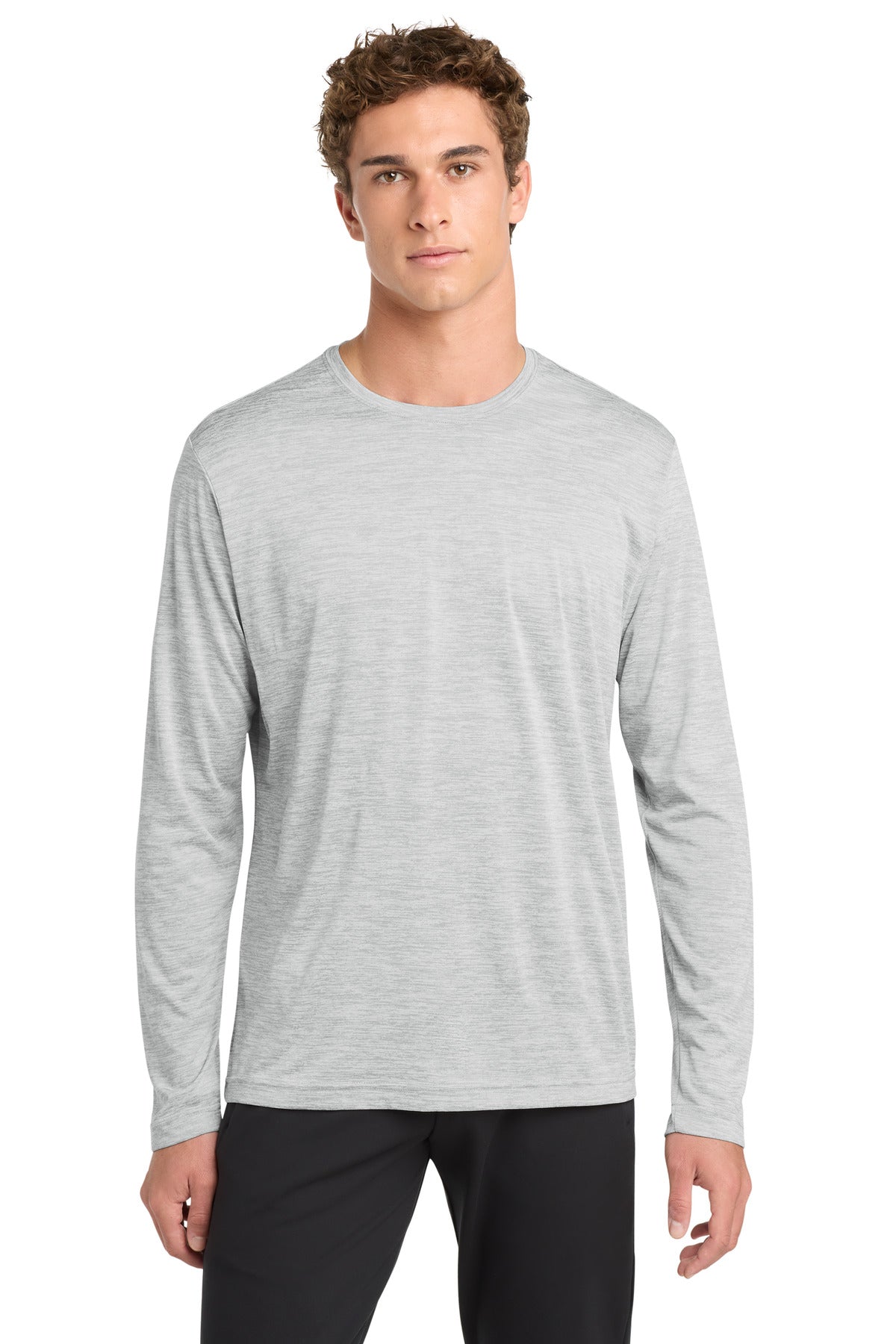 Sport-Tek Â® PosiCharge Â® Long Sleeve Electric Heather Tee. ST390LS