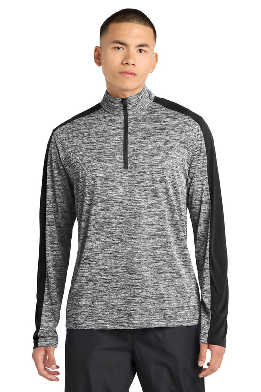 Sport-Tek?? PosiCharge?? Electric Heather Colorblock 1/4-Zip Pullover. ST397