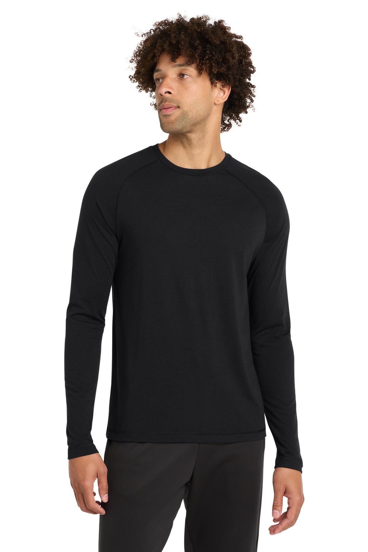 Sport-Tek Â® PosiCharge Â® Long Sleeve Tri-Blend Wicking Raglan Tee ST400LS