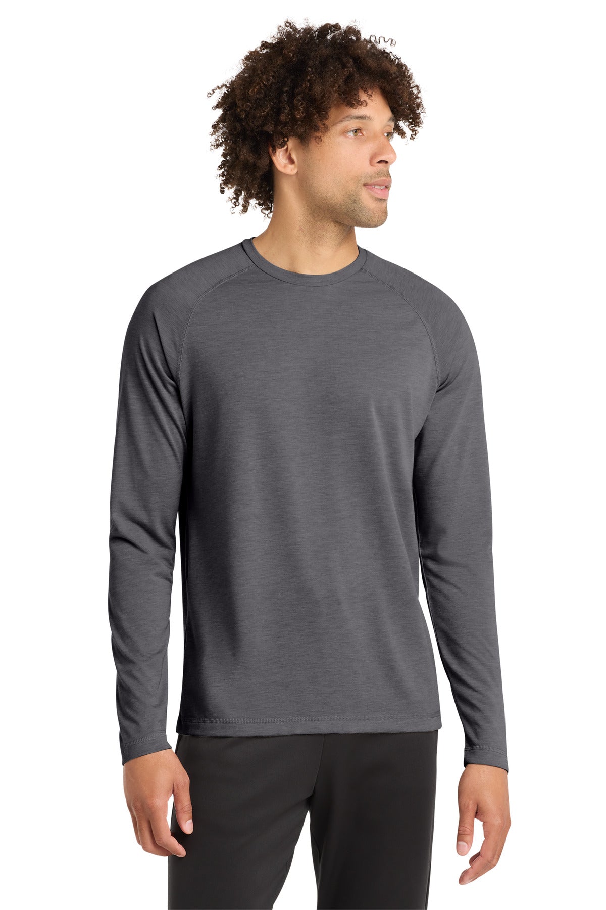 Sport-Tek Â® PosiCharge Â® Long Sleeve Tri-Blend Wicking Raglan Tee ST400LS