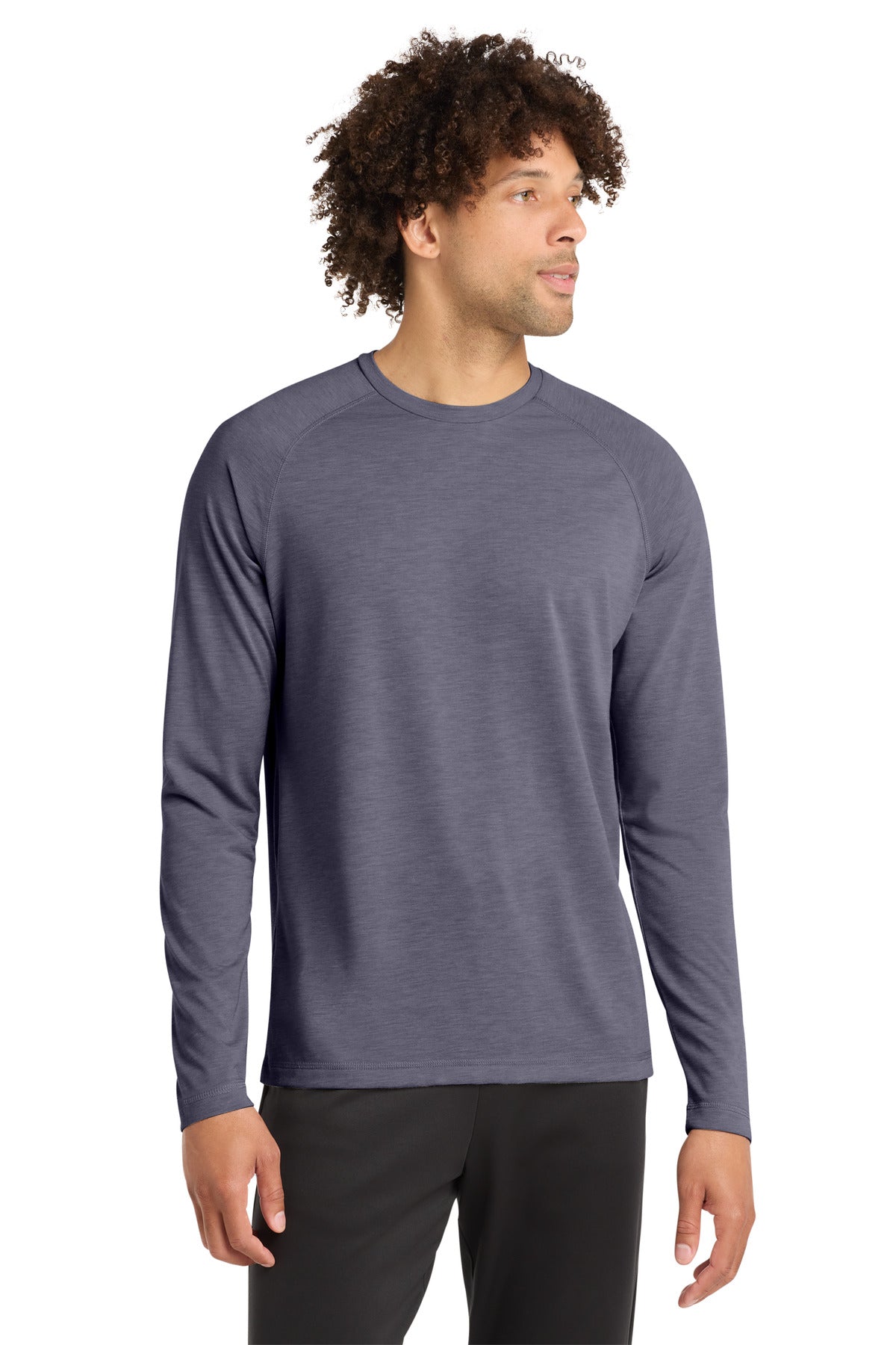 Sport-Tek Â® PosiCharge Â® Long Sleeve Tri-Blend Wicking Raglan Tee ST400LS