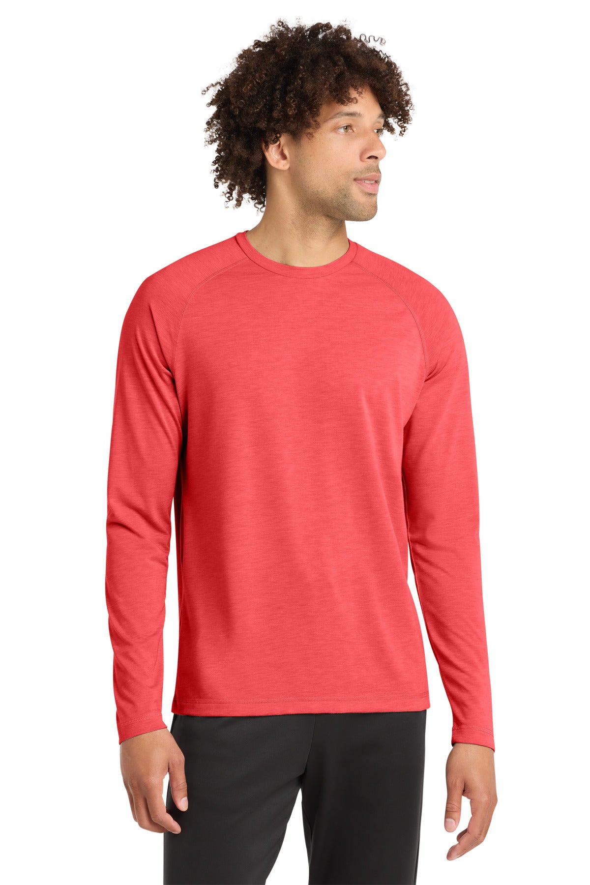 Sport-Tek Â® PosiCharge Â® Long Sleeve Tri-Blend Wicking Raglan Tee ST400LS