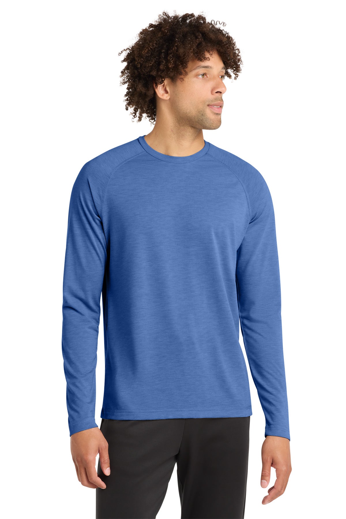 Sport-Tek Â® PosiCharge Â® Long Sleeve Tri-Blend Wicking Raglan Tee ST400LS