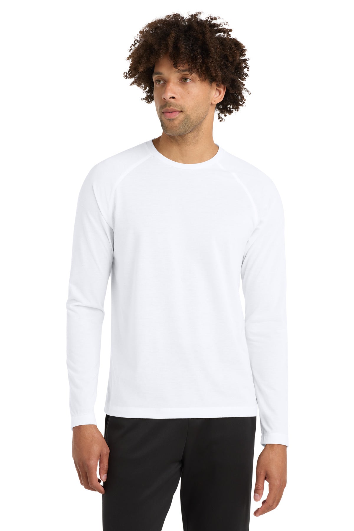 Sport-Tek Â® PosiCharge Â® Long Sleeve Tri-Blend Wicking Raglan Tee ST400LS