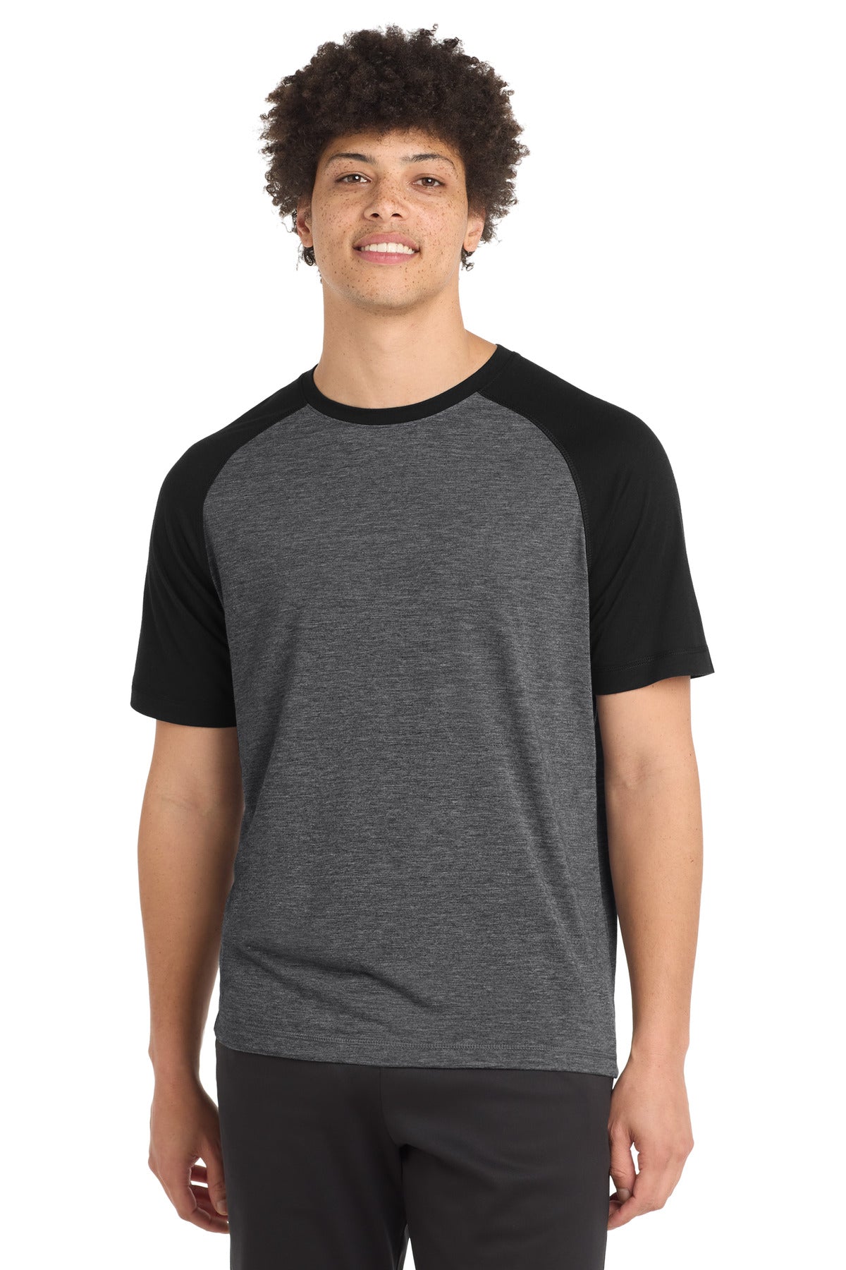 Sport-Tek Â® PosiCharge Â® Tri-Blend Wicking Raglan Tee. ST400