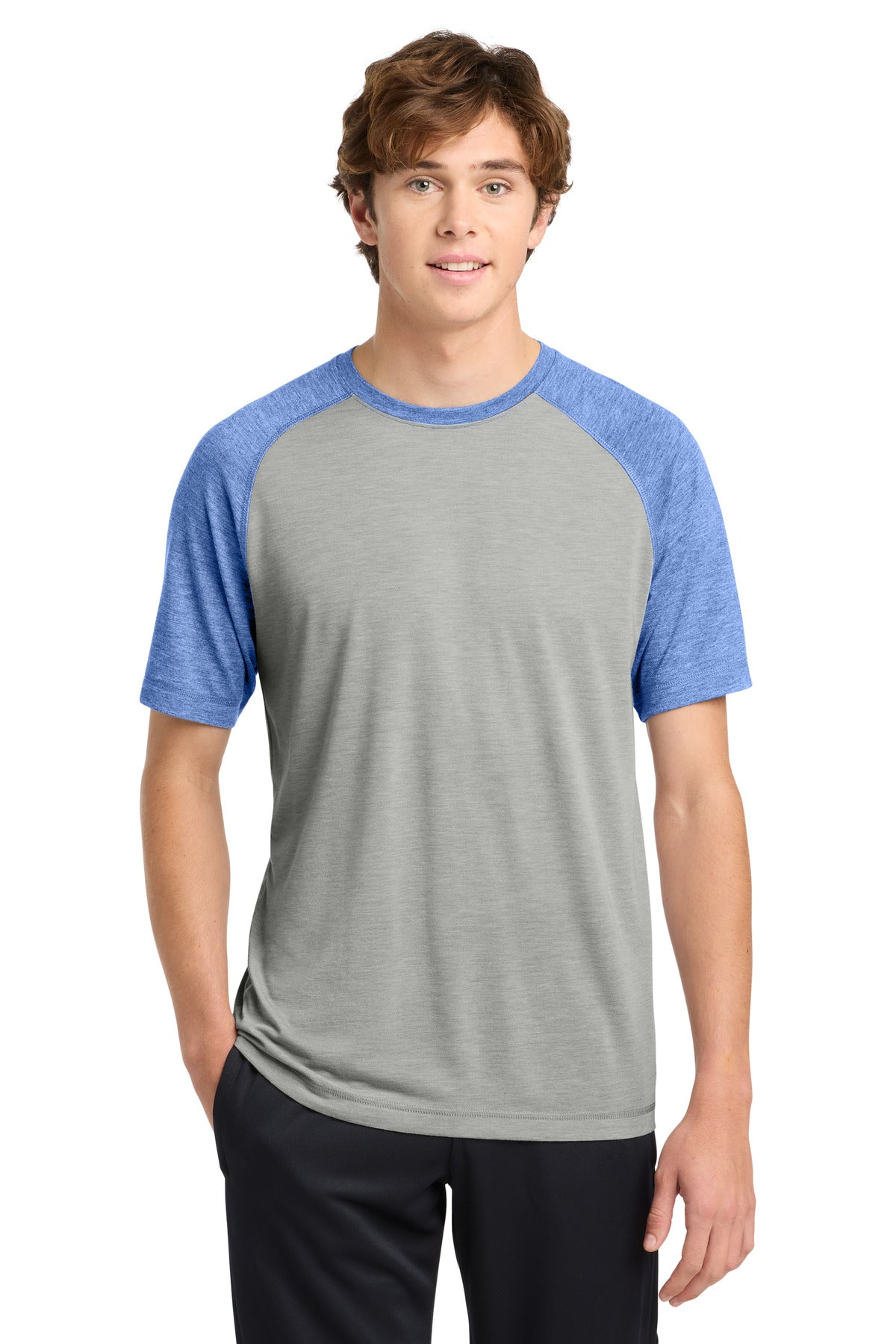 Sport-Tek Â® PosiCharge Â® Tri-Blend Wicking Raglan Tee. ST400
