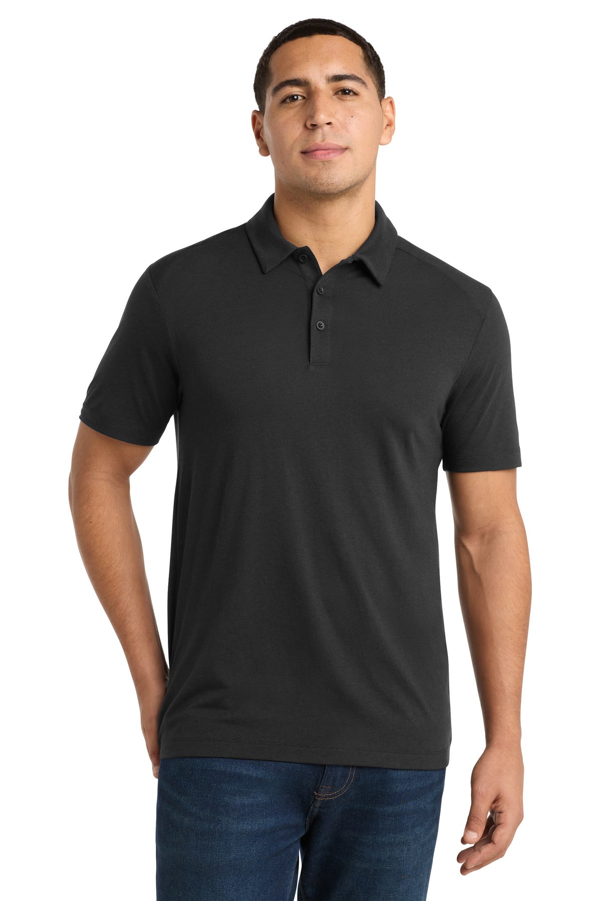 Sport-Tek ?? PosiCharge ?? Tri-Blend Wicking Polo. ST405