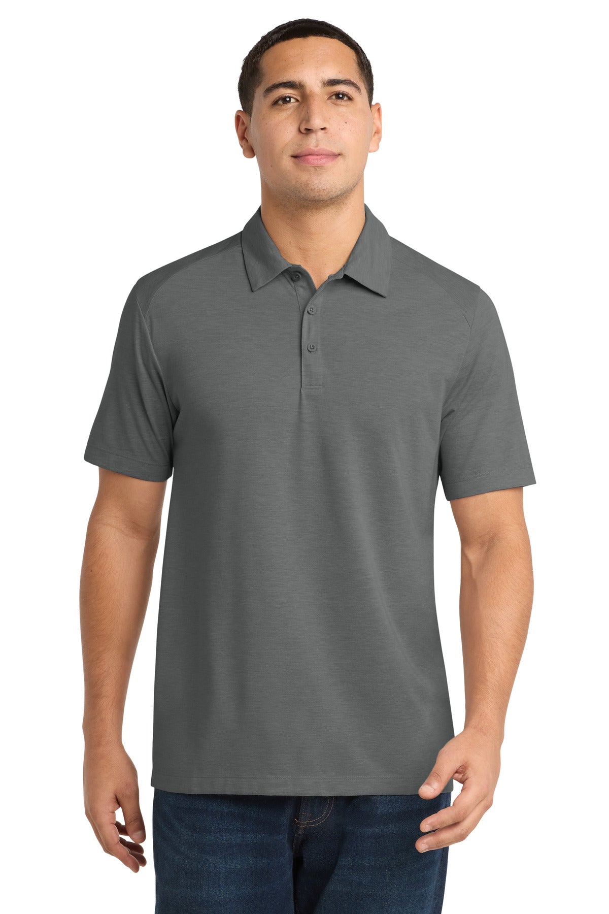 Sport-Tek ?? PosiCharge ?? Tri-Blend Wicking Polo. ST405