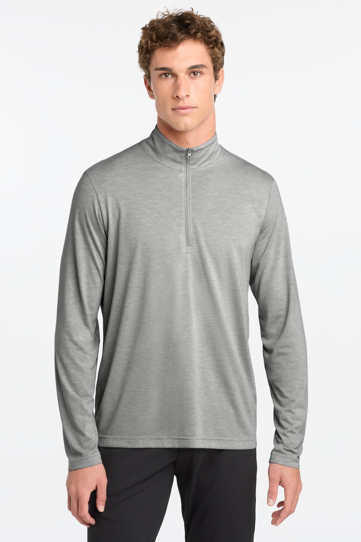 Sport-Tek ?? PosiCharge ?? Tri-Blend Wicking 1/4-Zip Pullover. ST407