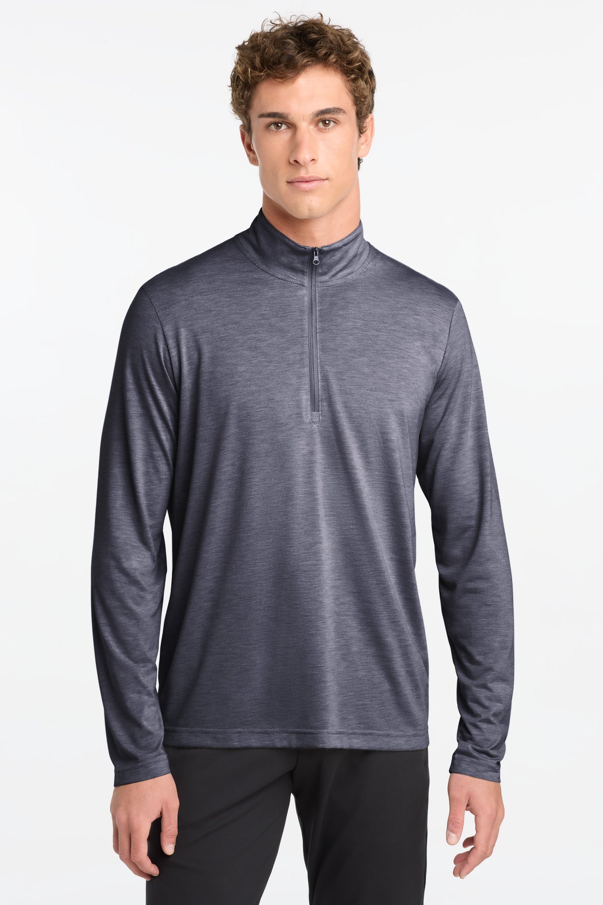 Sport-Tek ?? PosiCharge ?? Tri-Blend Wicking 1/4-Zip Pullover. ST407