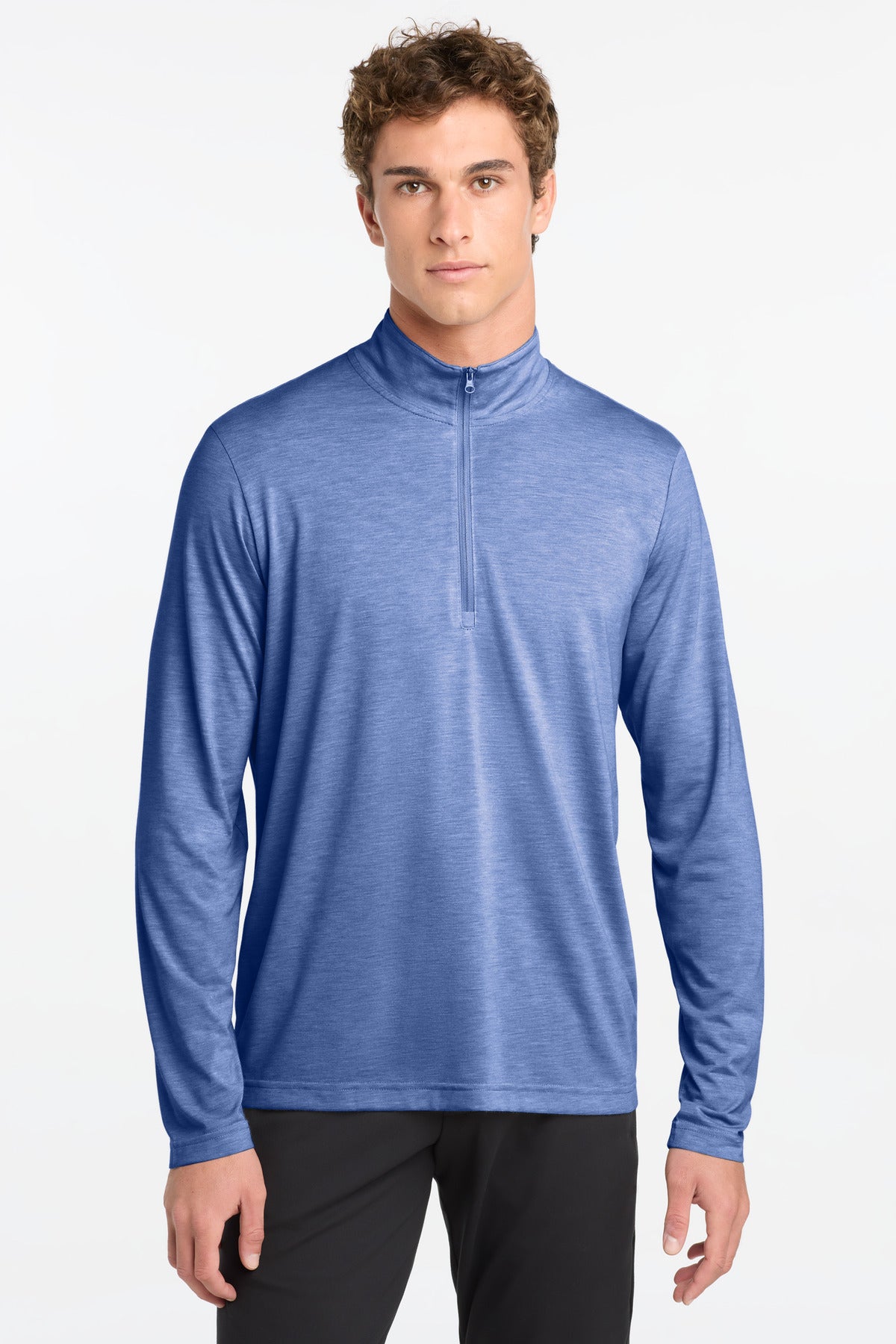 Sport-Tek ?? PosiCharge ?? Tri-Blend Wicking 1/4-Zip Pullover. ST407