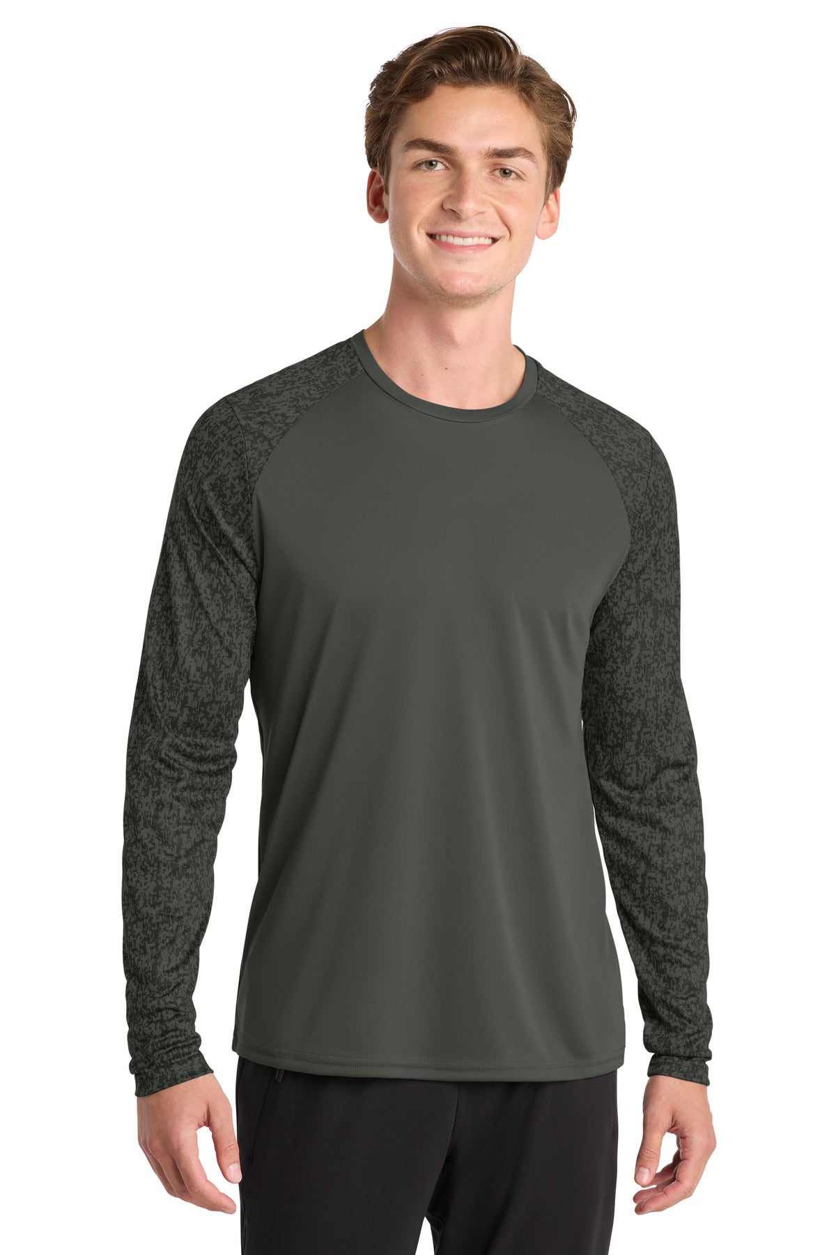 Sport-Tek Â® Long Sleeve Digi Camo Tee. ST460LS