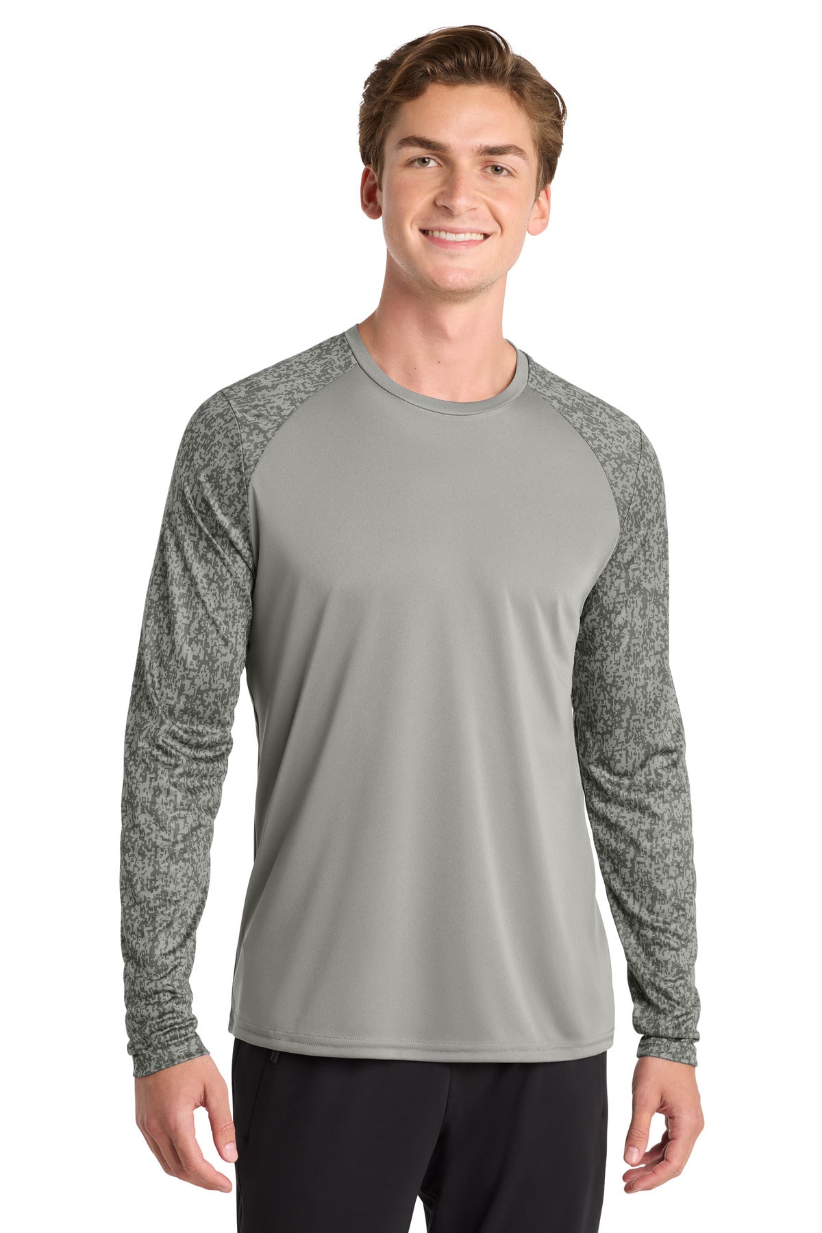 Sport-Tek Â® Long Sleeve Digi Camo Tee. ST460LS
