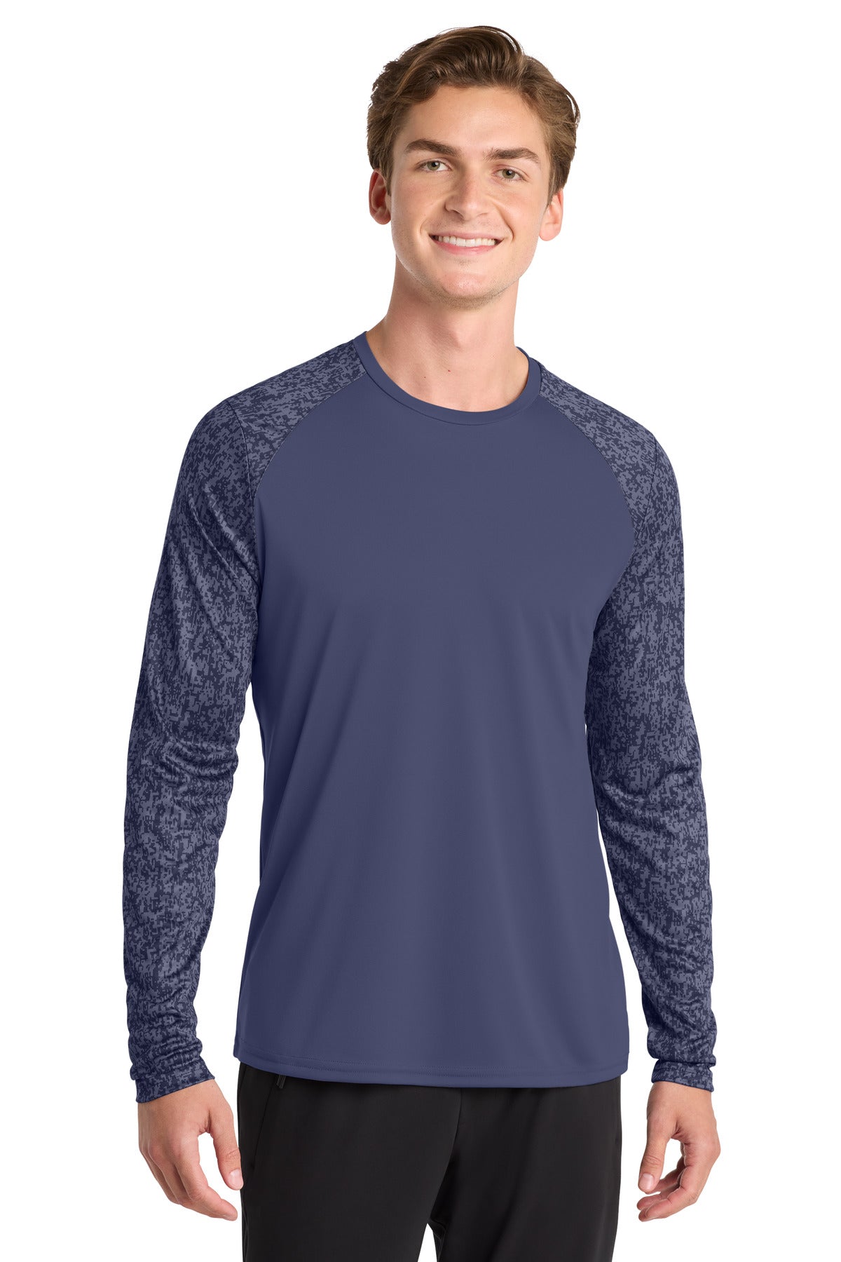 Sport-Tek Â® Long Sleeve Digi Camo Tee. ST460LS