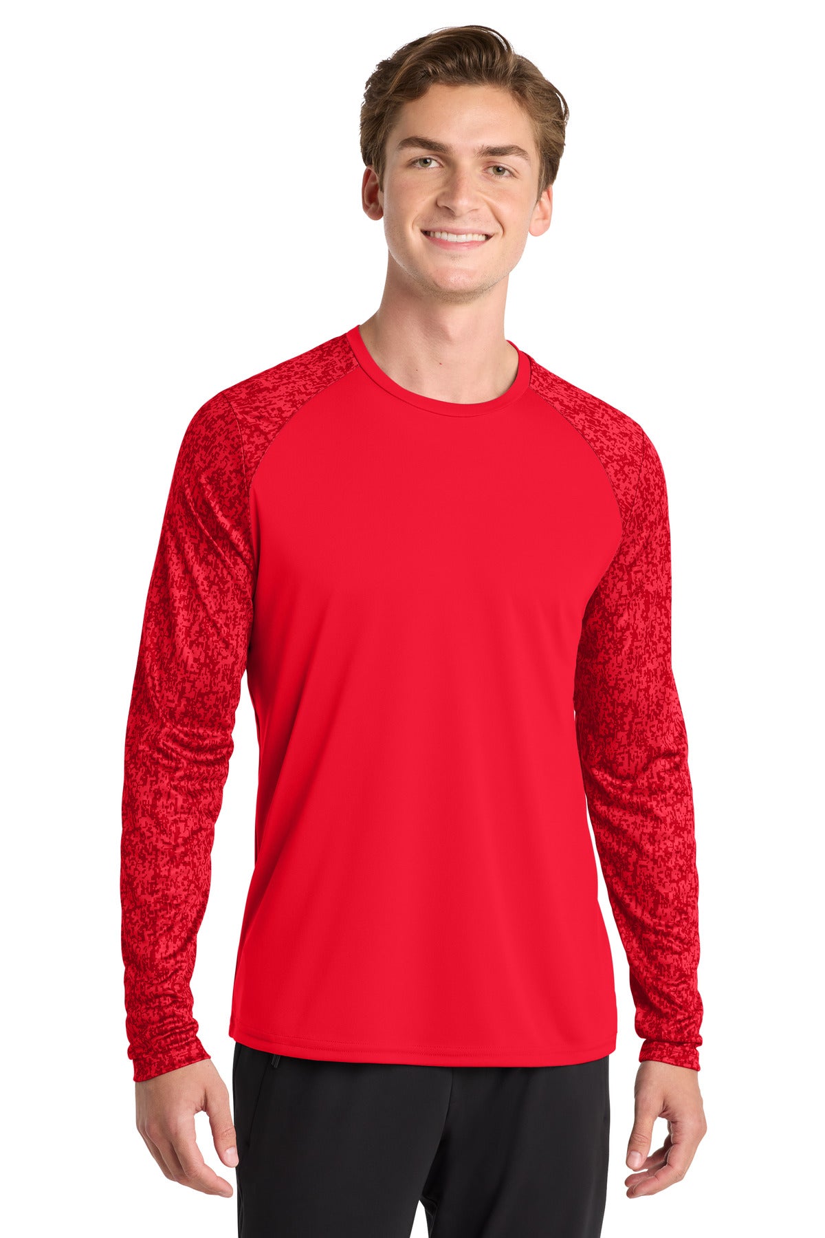 Sport-Tek Â® Long Sleeve Digi Camo Tee. ST460LS