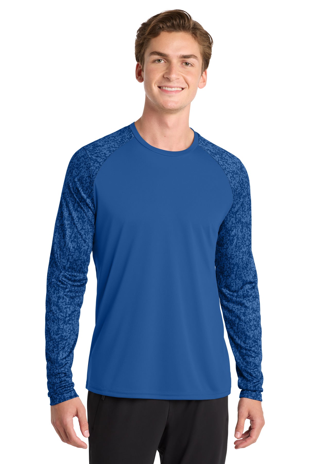 Sport-Tek Â® Long Sleeve Digi Camo Tee. ST460LS