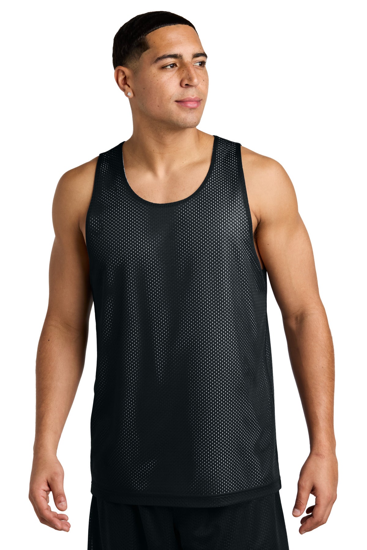 Sport-TekÂ® PosiChargeÂ® Reversible Mesh Tank ST5000