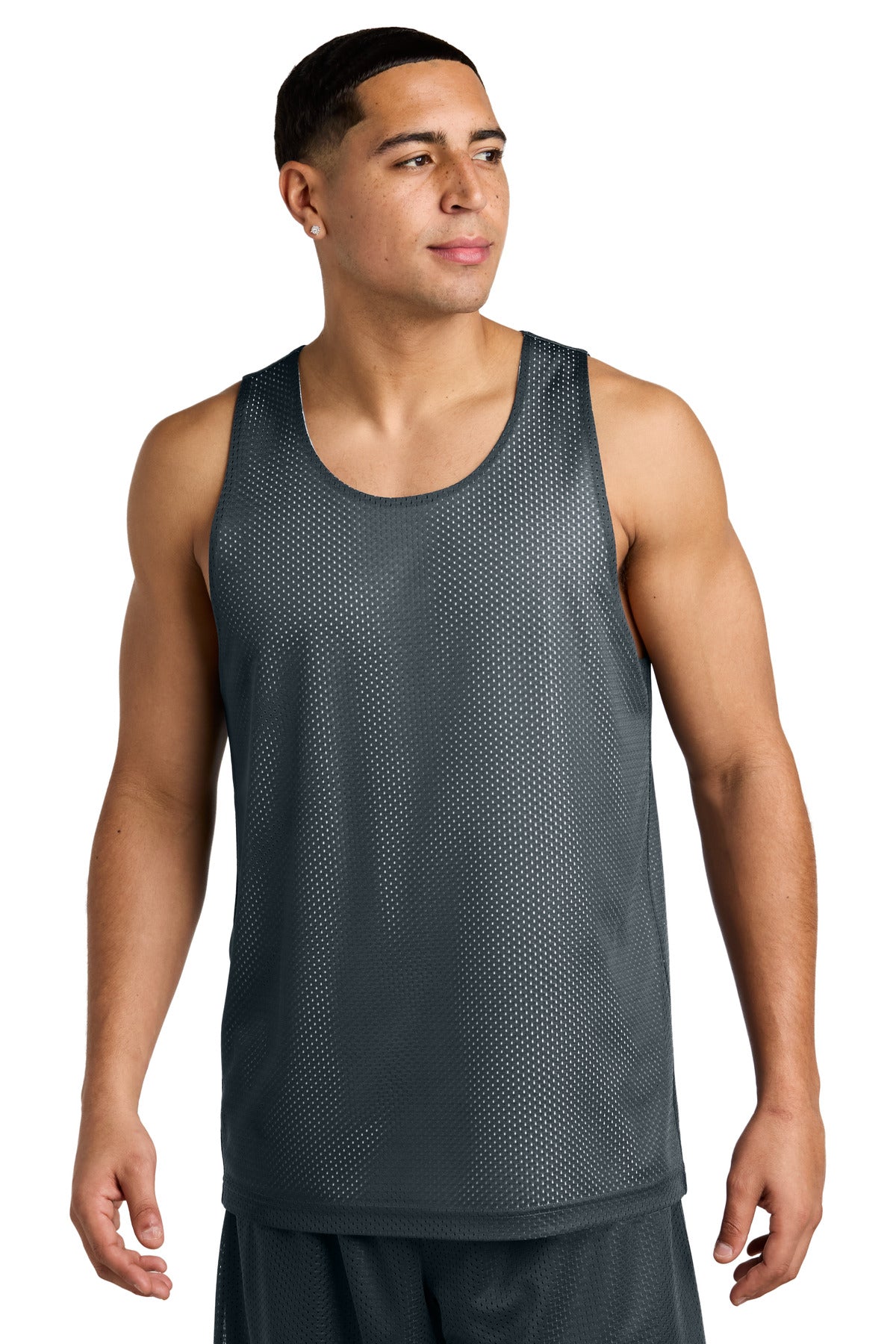 Sport-TekÂ® PosiChargeÂ® Reversible Mesh Tank ST5000