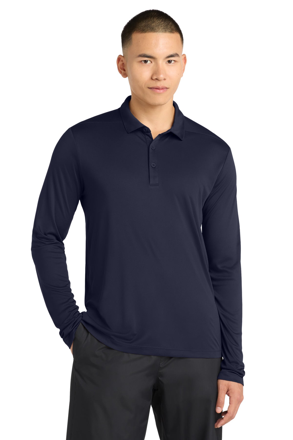 Sport-Tek Â®  Posi-UVÂ®  Pro Long Sleeve Polo. ST520LS