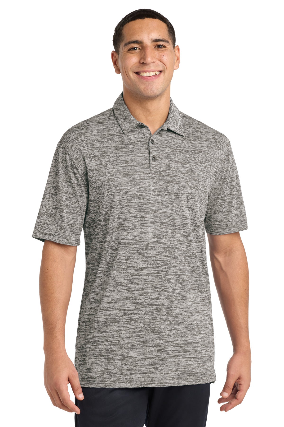 Sport-Tek ?? PosiCharge ?? Electric Heather Polo. ST590