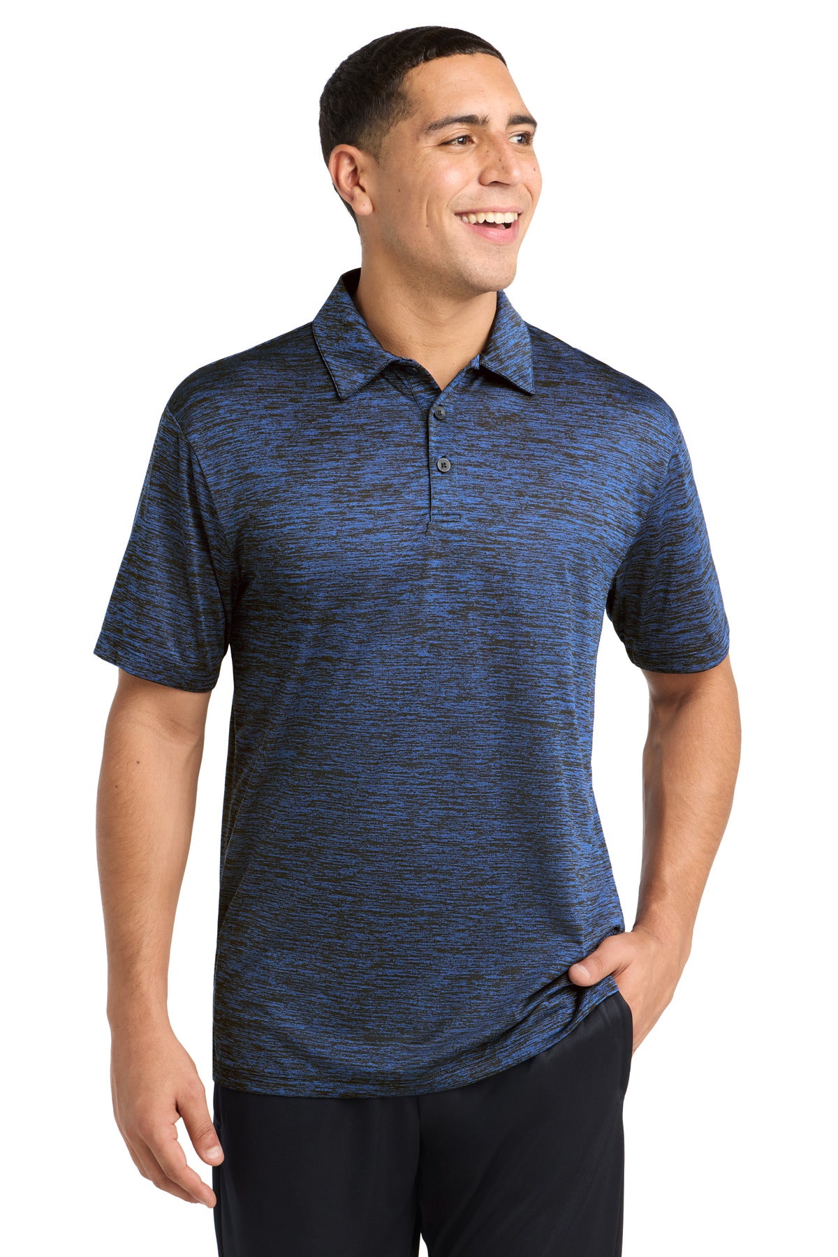 Sport-Tek ?? PosiCharge ?? Electric Heather Polo. ST590