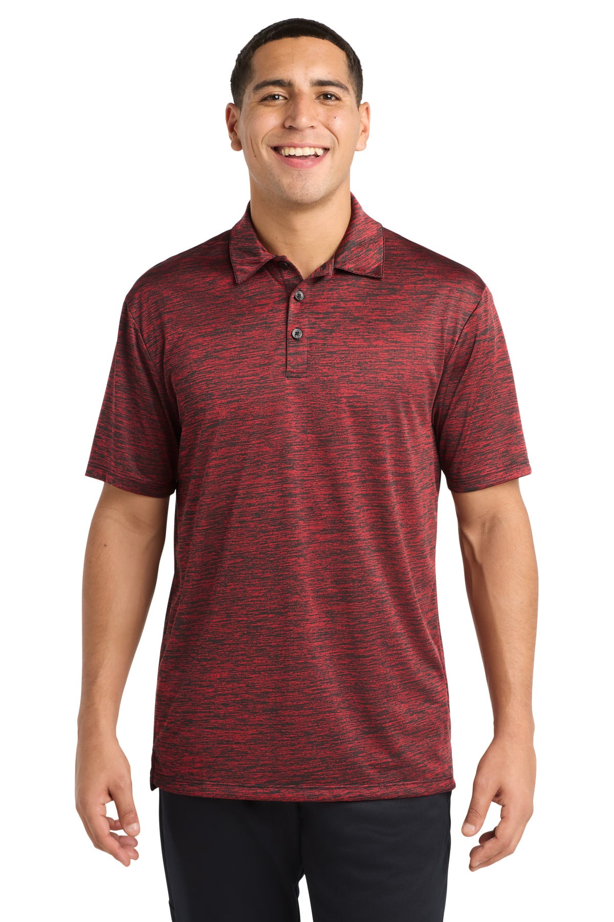 Sport-Tek ?? PosiCharge ?? Electric Heather Polo. ST590