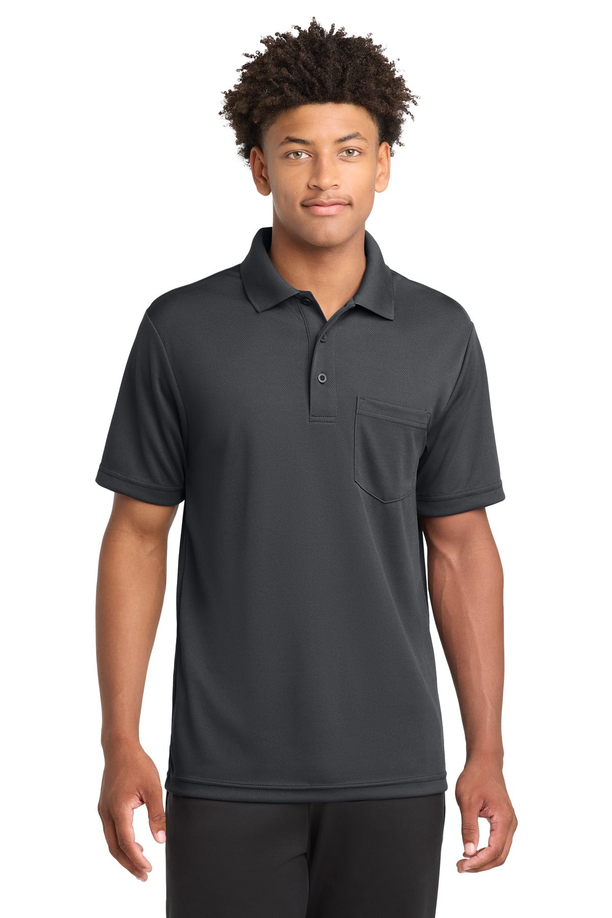 Sport-Tek ?? PosiCharge ?? RacerMesh ?? Pocket Polo. ST640P
