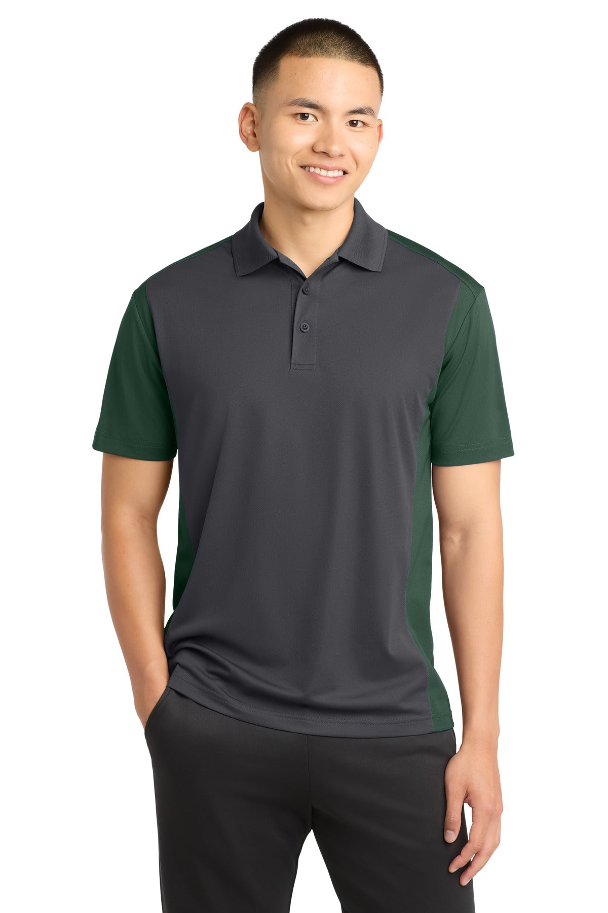 Sport-Tek?? Colorblock Micropique Sport-Wick?? Polo. ST652