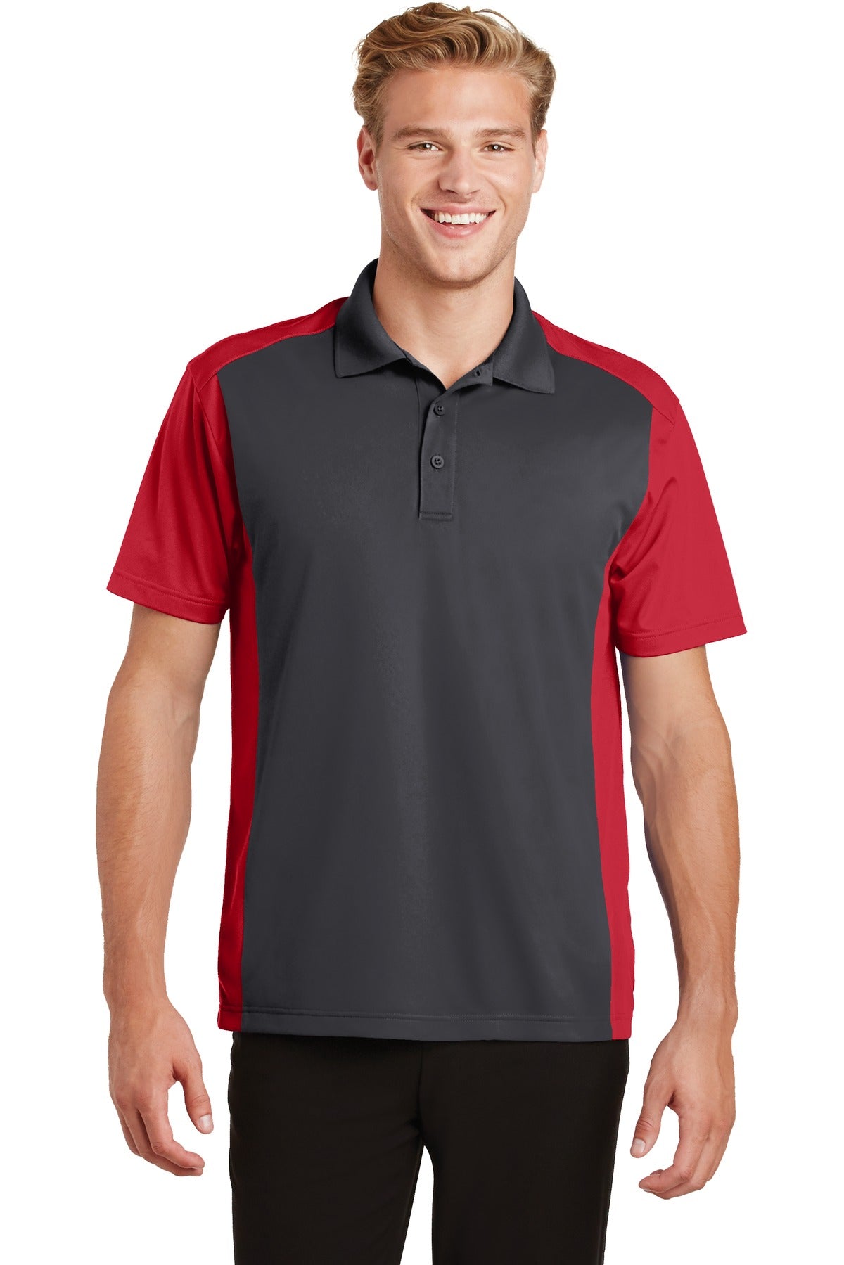 Sport-Tek? Colorblock Micropique Sport-Wick? Polo. ST652