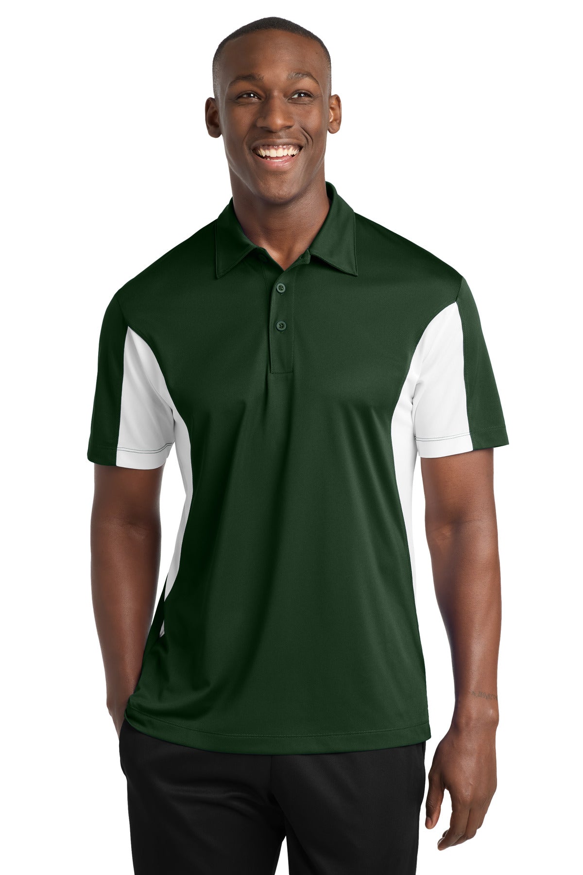 Sport-TekÂ® Side Blocked Micropique Sport-WickÂ® Polo. ST655