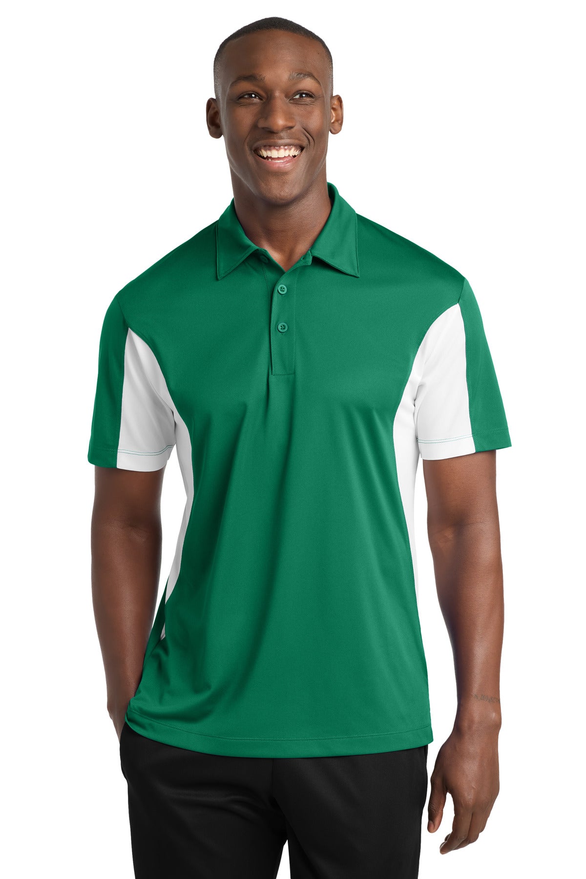 Sport-TekÂ® Side Blocked Micropique Sport-WickÂ® Polo. ST655