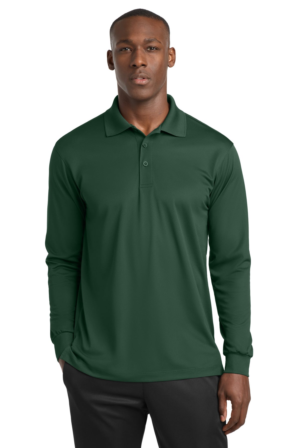 Sport-TekÂ® Long Sleeve Micropique Sport-WickÂ® Polo. ST657