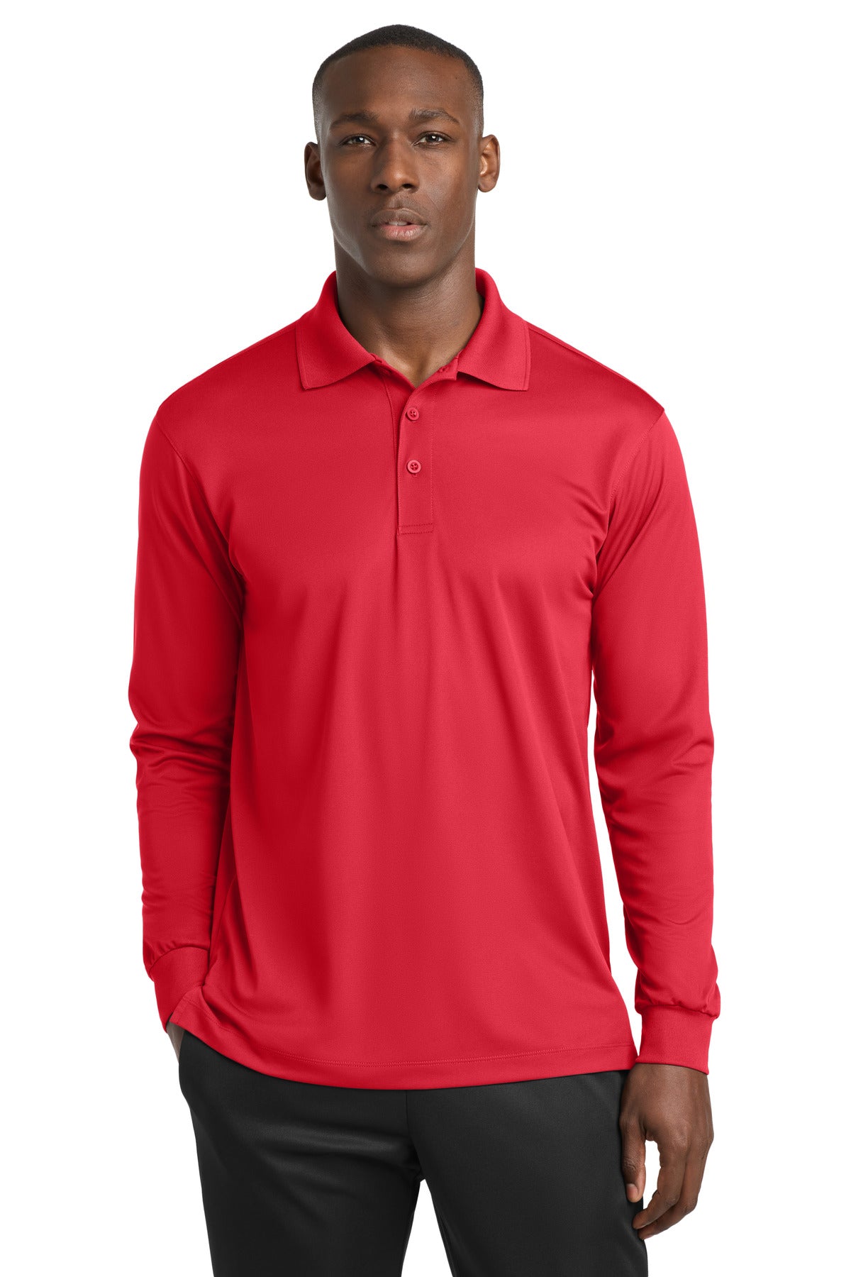 Sport-Tek?? Long Sleeve Micropique Sport-Wick?? Polo. ST657