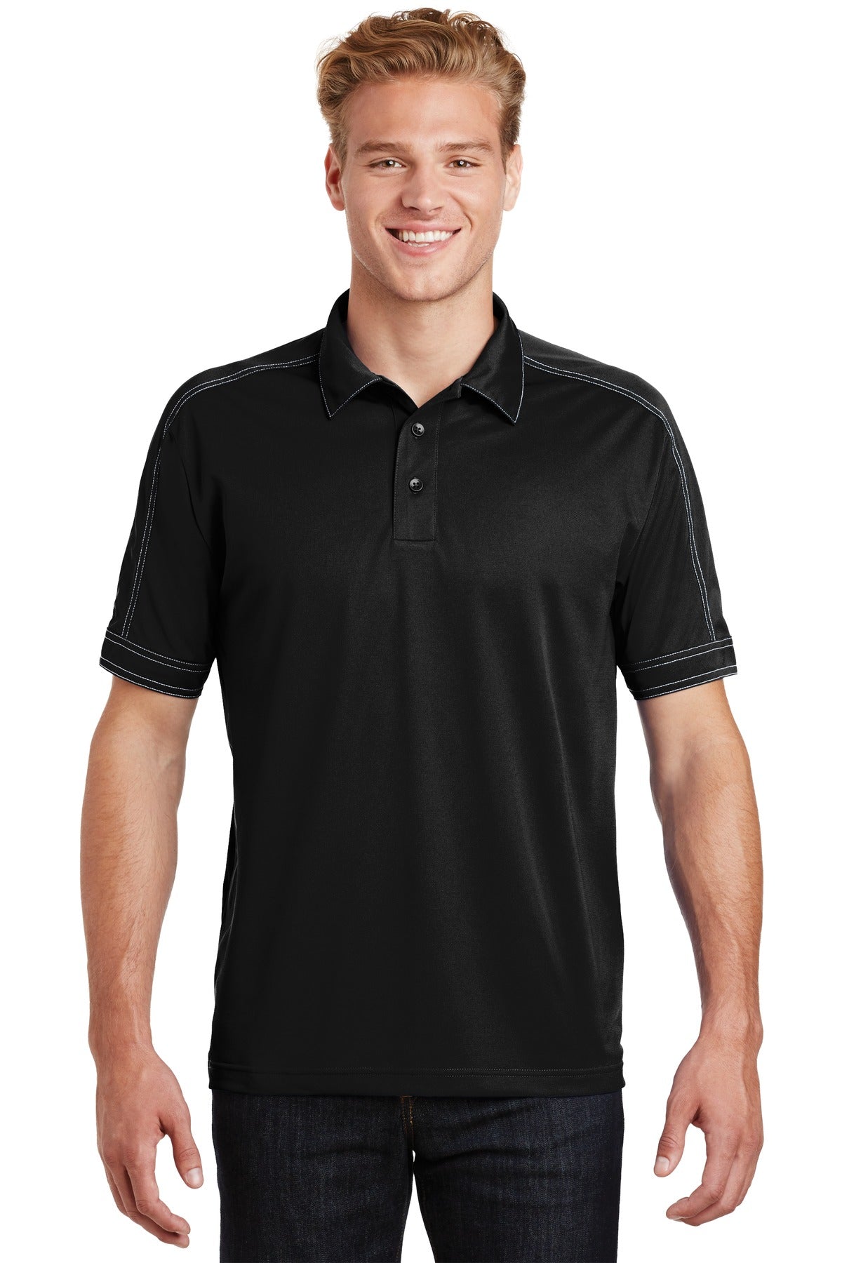 Sport-Tek? Contrast Stitch Micropique Sport-Wick? Polo. ST659