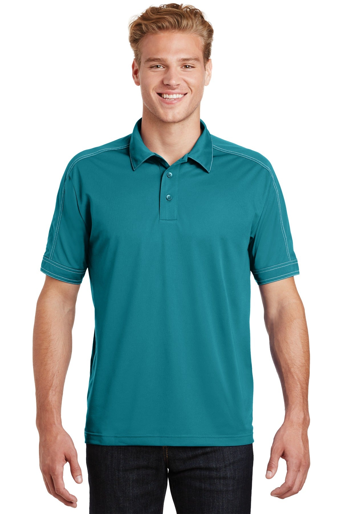 Sport-Tek? Contrast Stitch Micropique Sport-Wick? Polo. ST659