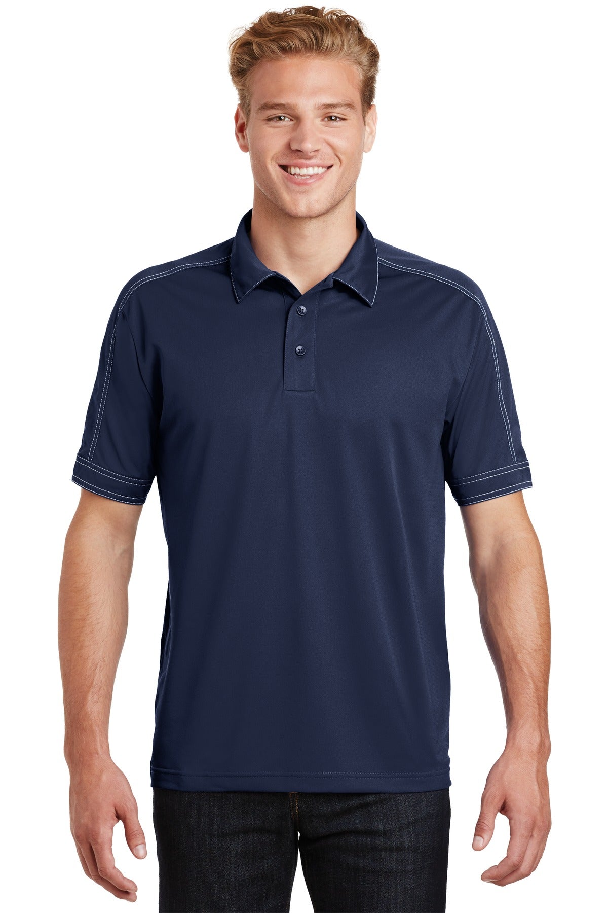 Sport-Tek? Contrast Stitch Micropique Sport-Wick? Polo. ST659