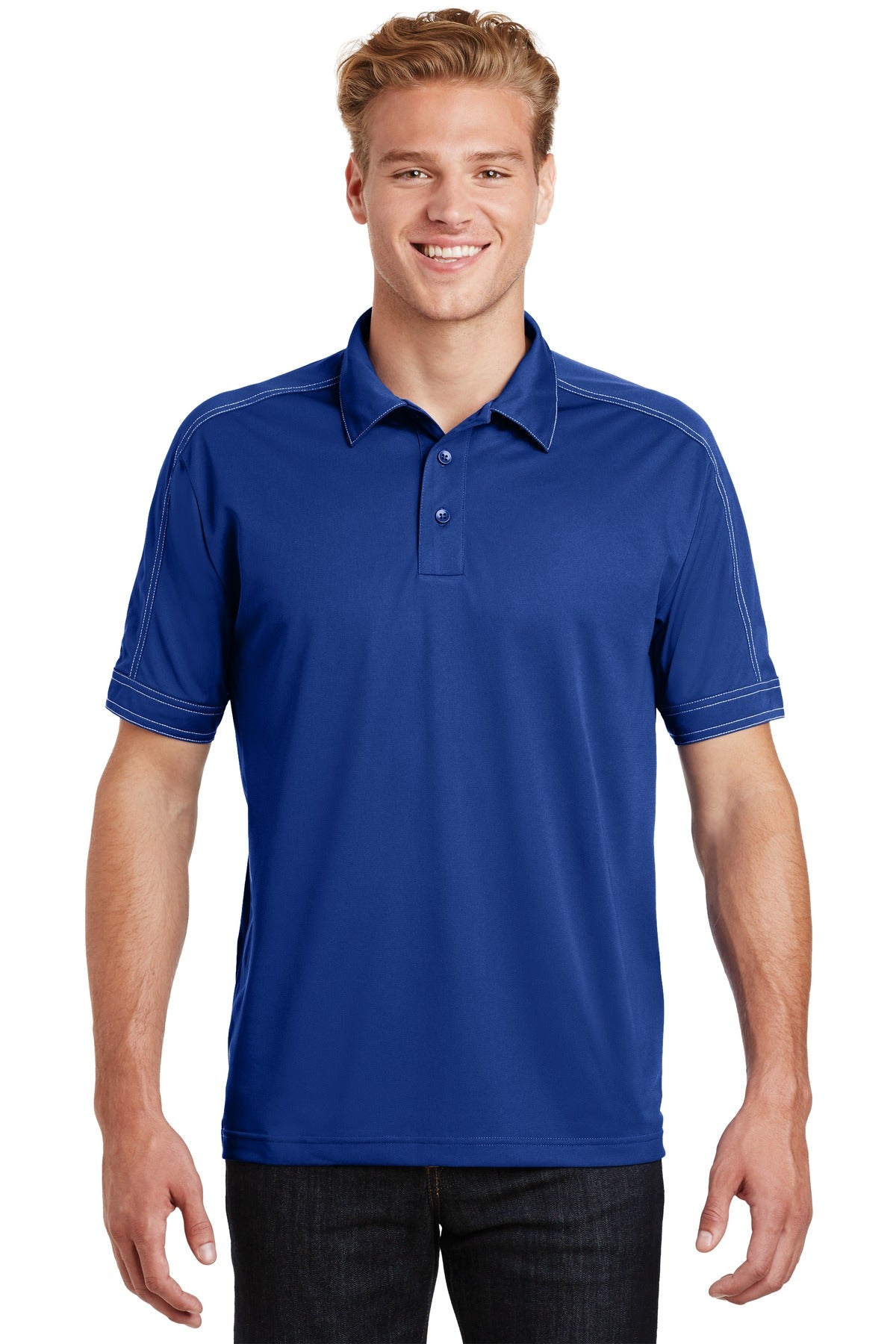 Sport-Tek? Contrast Stitch Micropique Sport-Wick? Polo. ST659