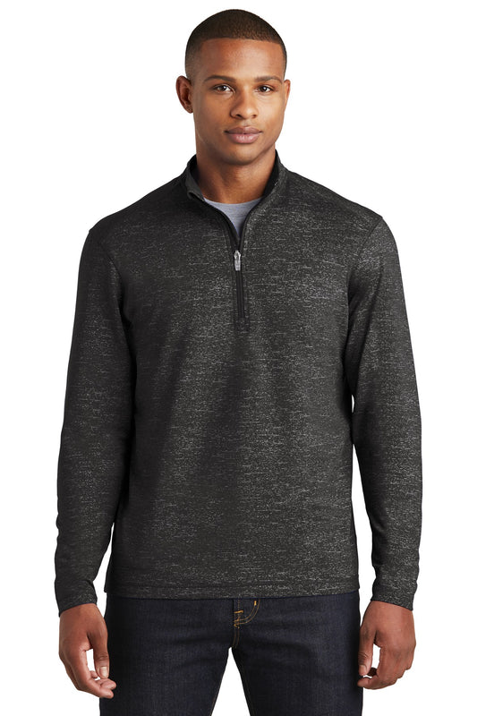 Sport-Tek ? Sport-Wick ? Stretch Reflective Heather 1/2-Zip Pullover. ST855