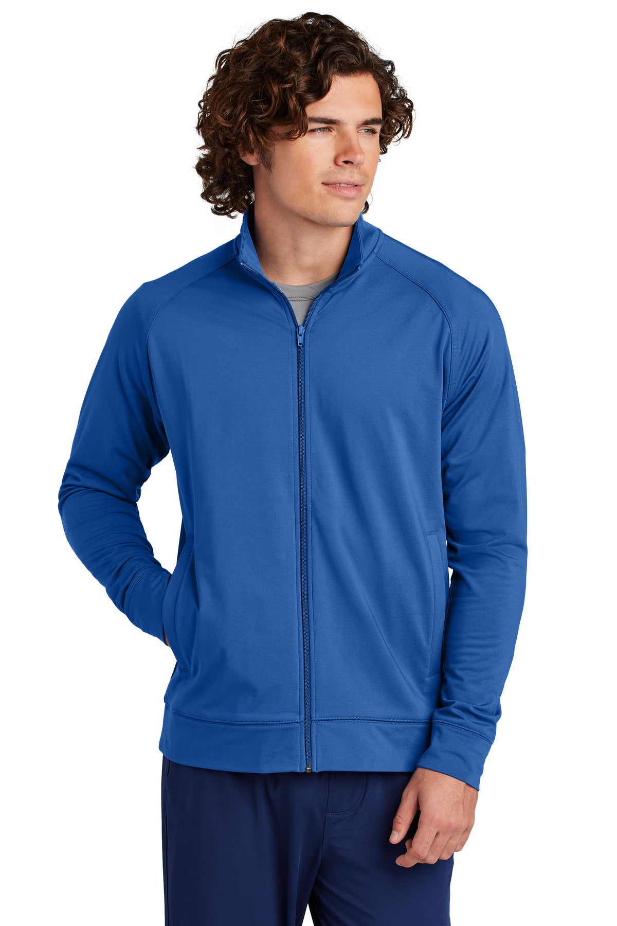 Sport-TekÂ® Sport-WickÂ® Stretch Full-Zip Cadet Jacket ST857