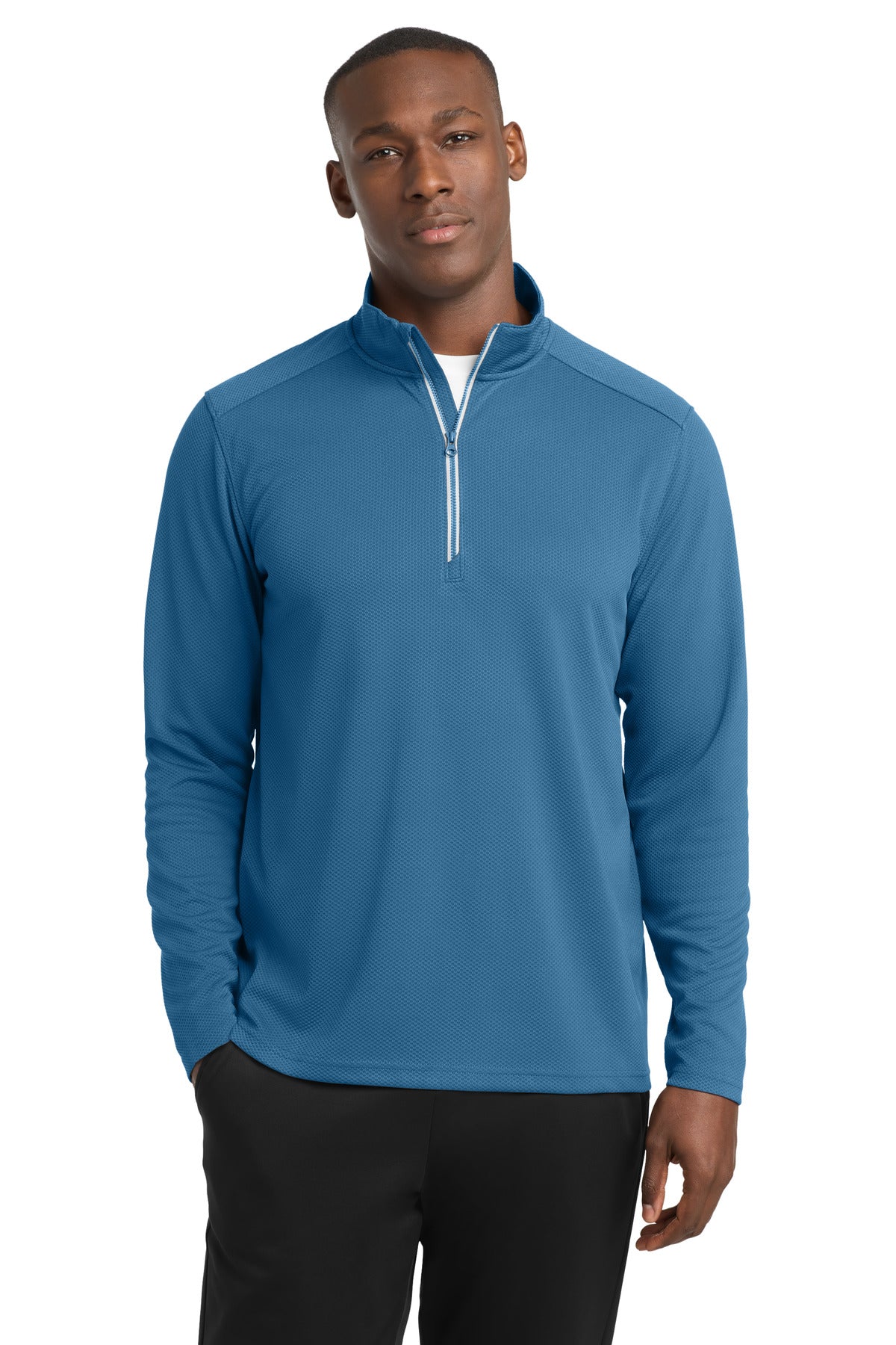 Sport-Tek?? Sport-Wick?? Textured 1/4-Zip Pullover.  ST860