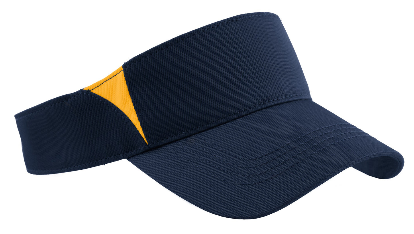 Sport-TekÂ® Dry ZoneÂ® Colorblock Visor.  STC13