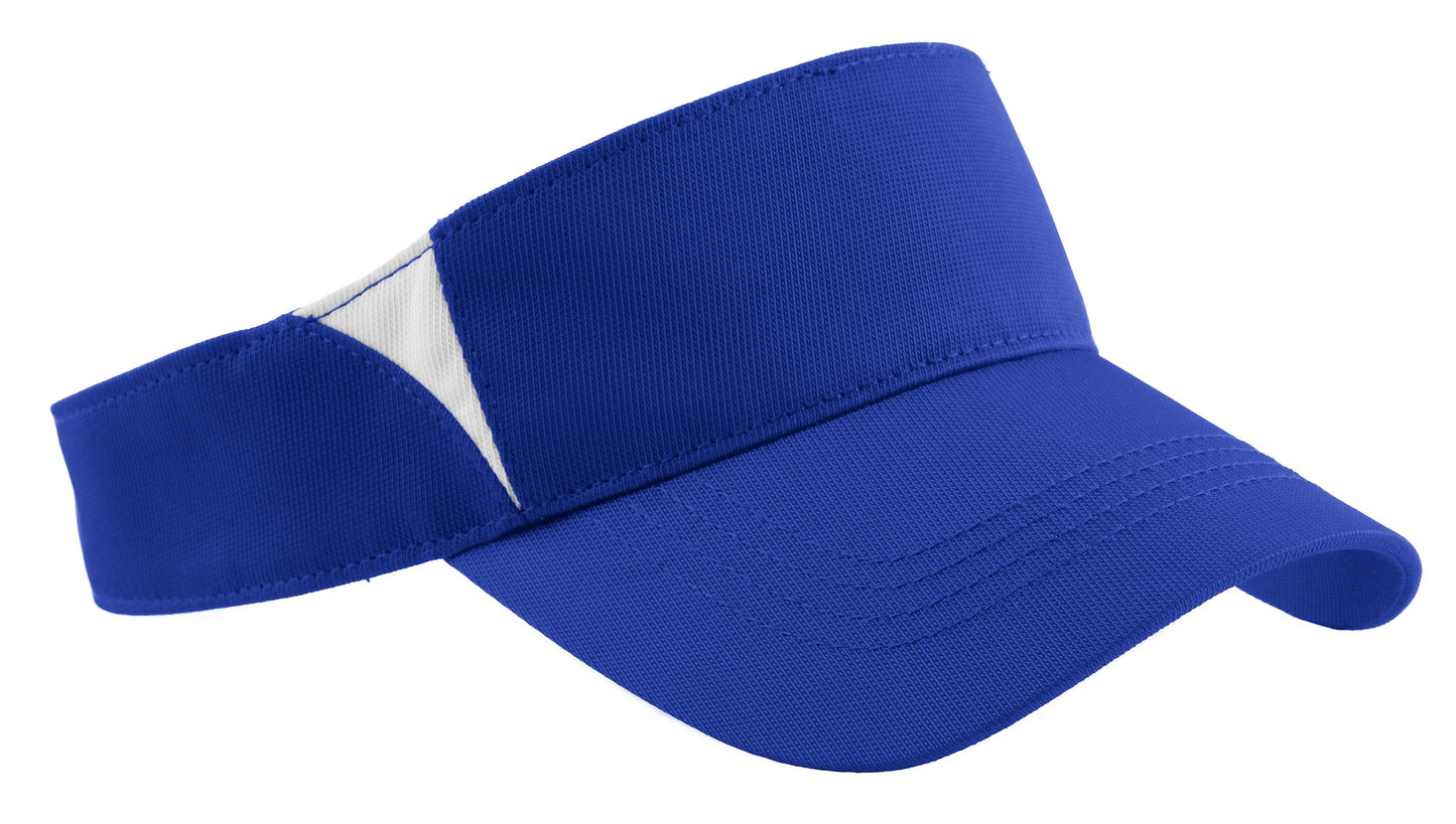 Sport-TekÂ® Dry ZoneÂ® Colorblock Visor.  STC13