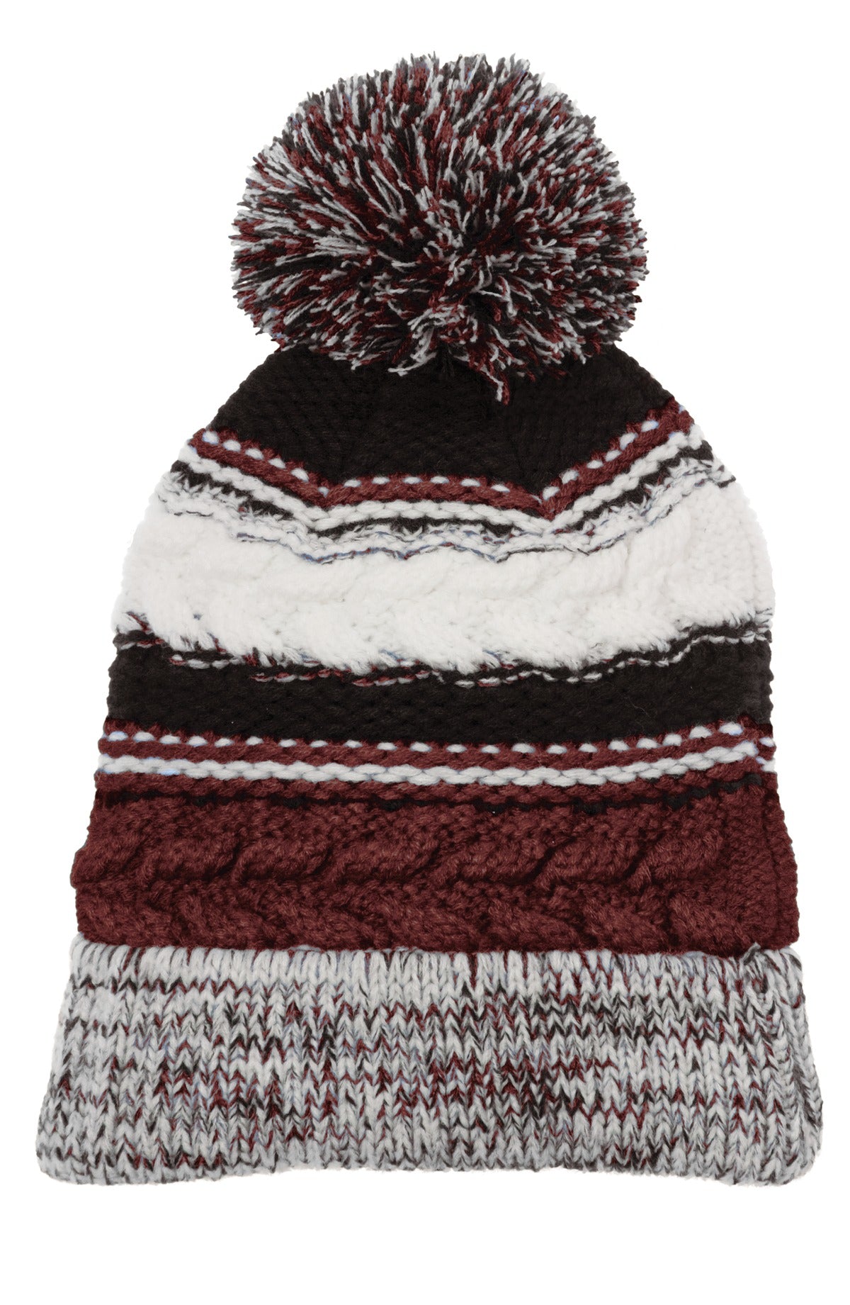 Sport-TekÂ® Pom Pom Team Beanie. STC21